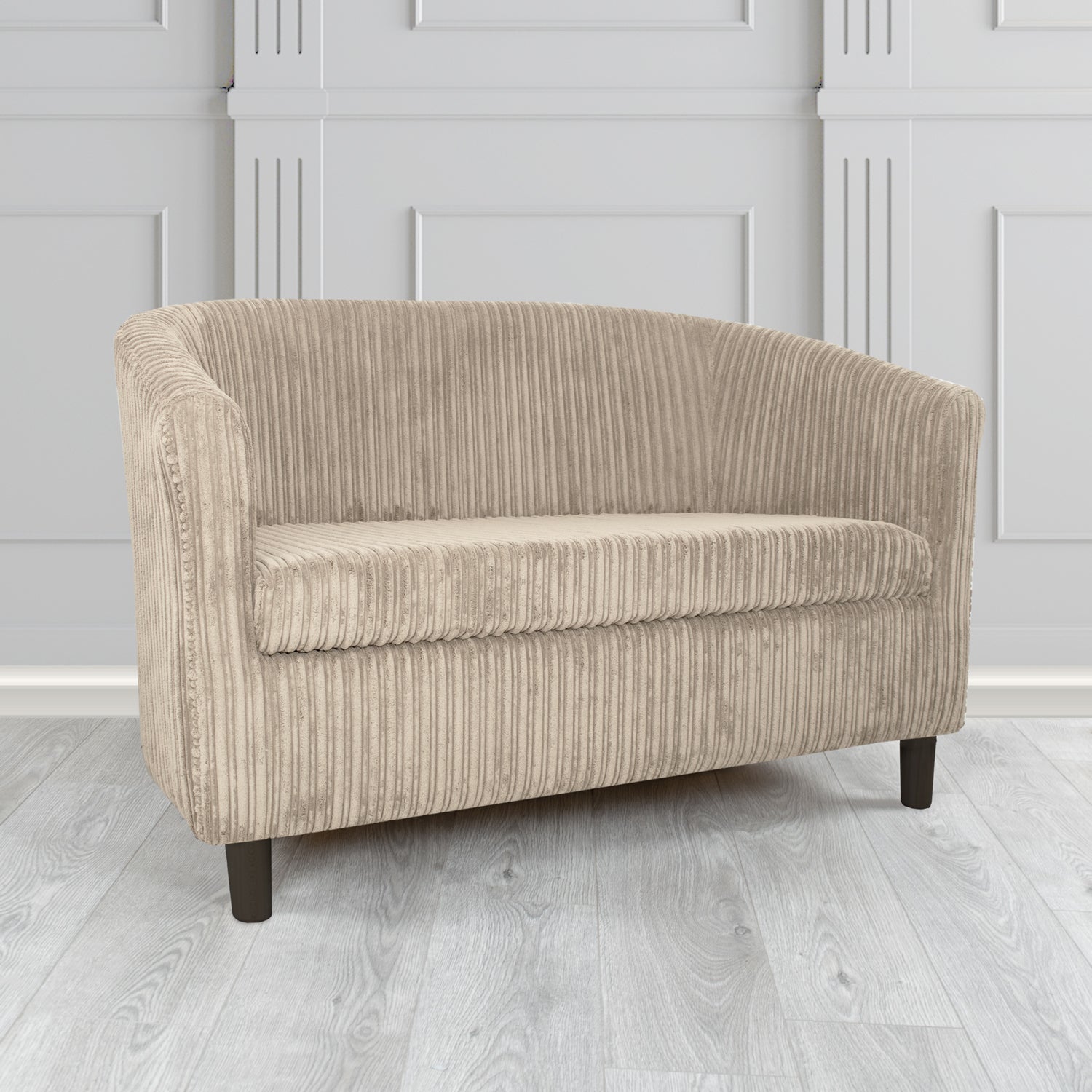 Tuscany 2 Seater Tub Sofa in Conway Plain Textured Fabric