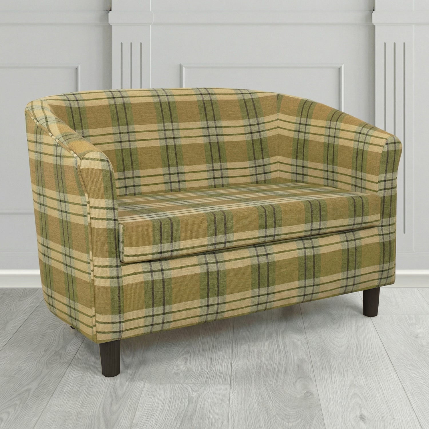 Tuscany 2 Seater Tub Sofa in Fryett's Kintyre Tartan Fabric