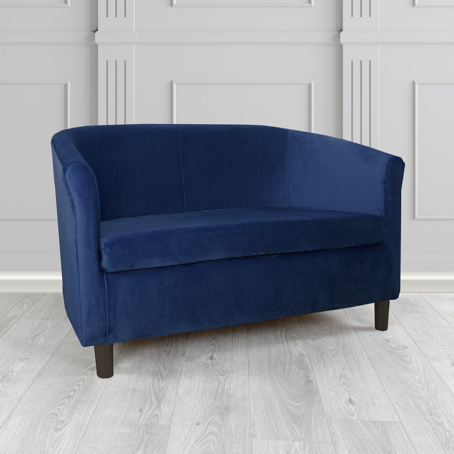 Tuscany Monaco Royal Plush Velvet Fabric 2 Seater Tub Sofa (6591447040042)