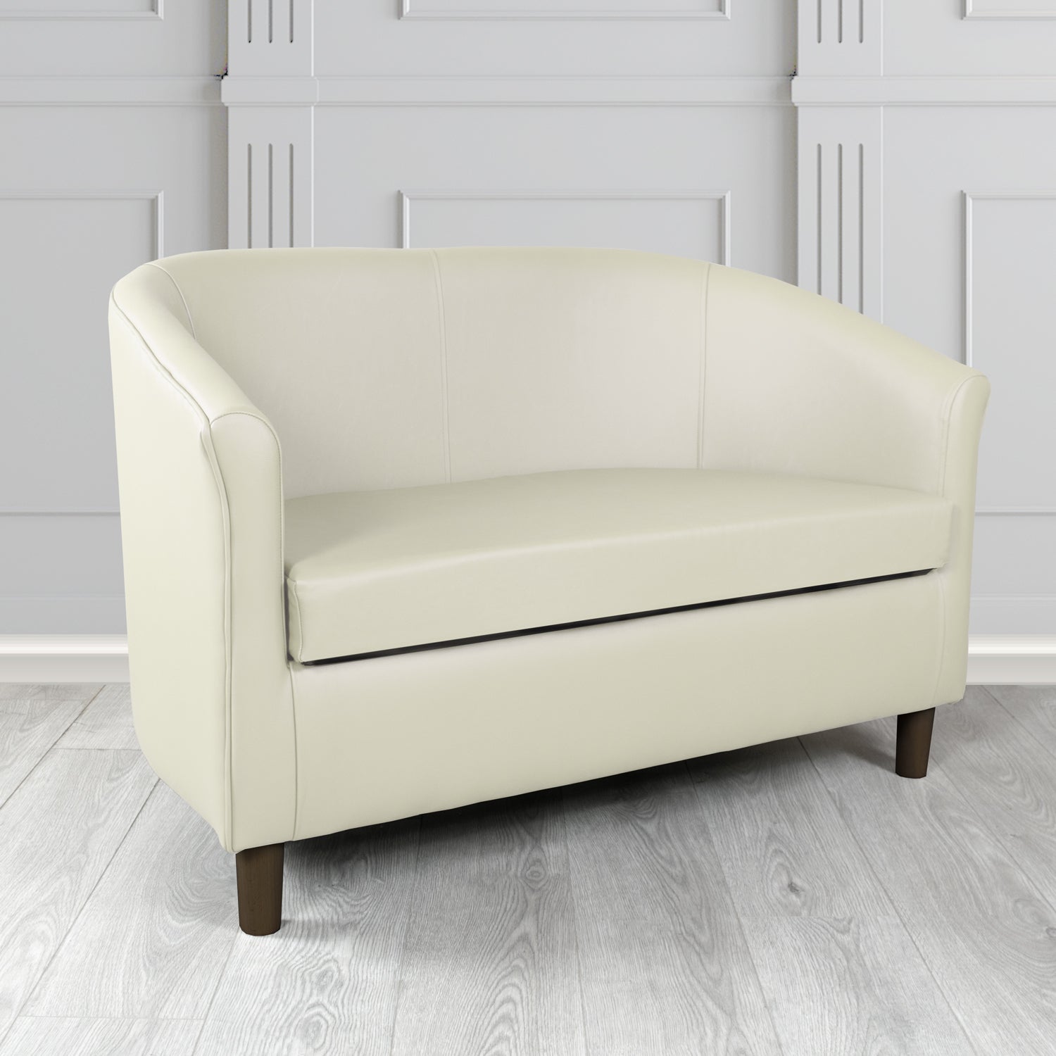 Tuscany 2 Seater Tub Sofa in Crest Leather Shelly Crib 5 Genuine Leather