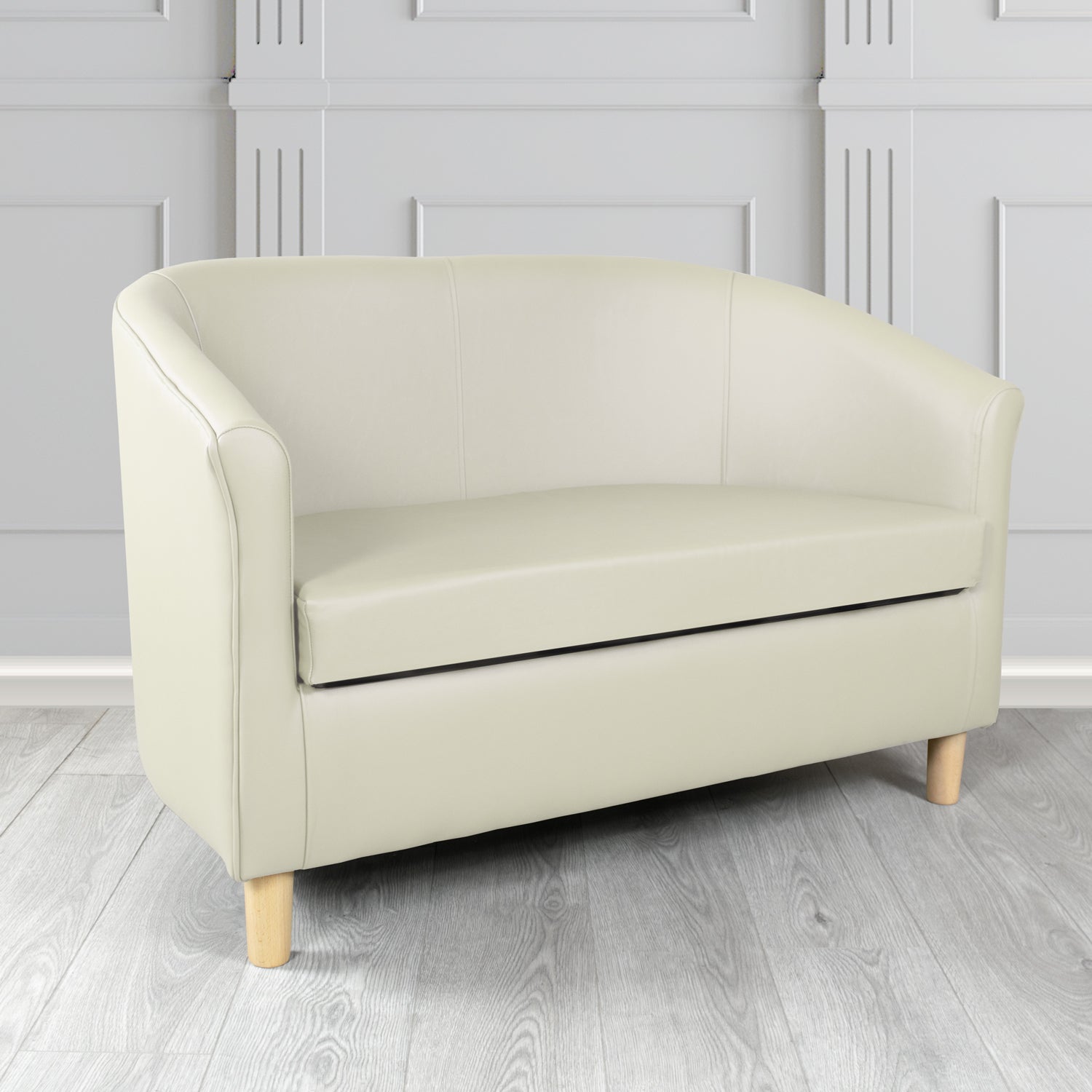 Tuscany 2 Seater Tub Sofa in Crest Leather Shelly Crib 5 Genuine Leather