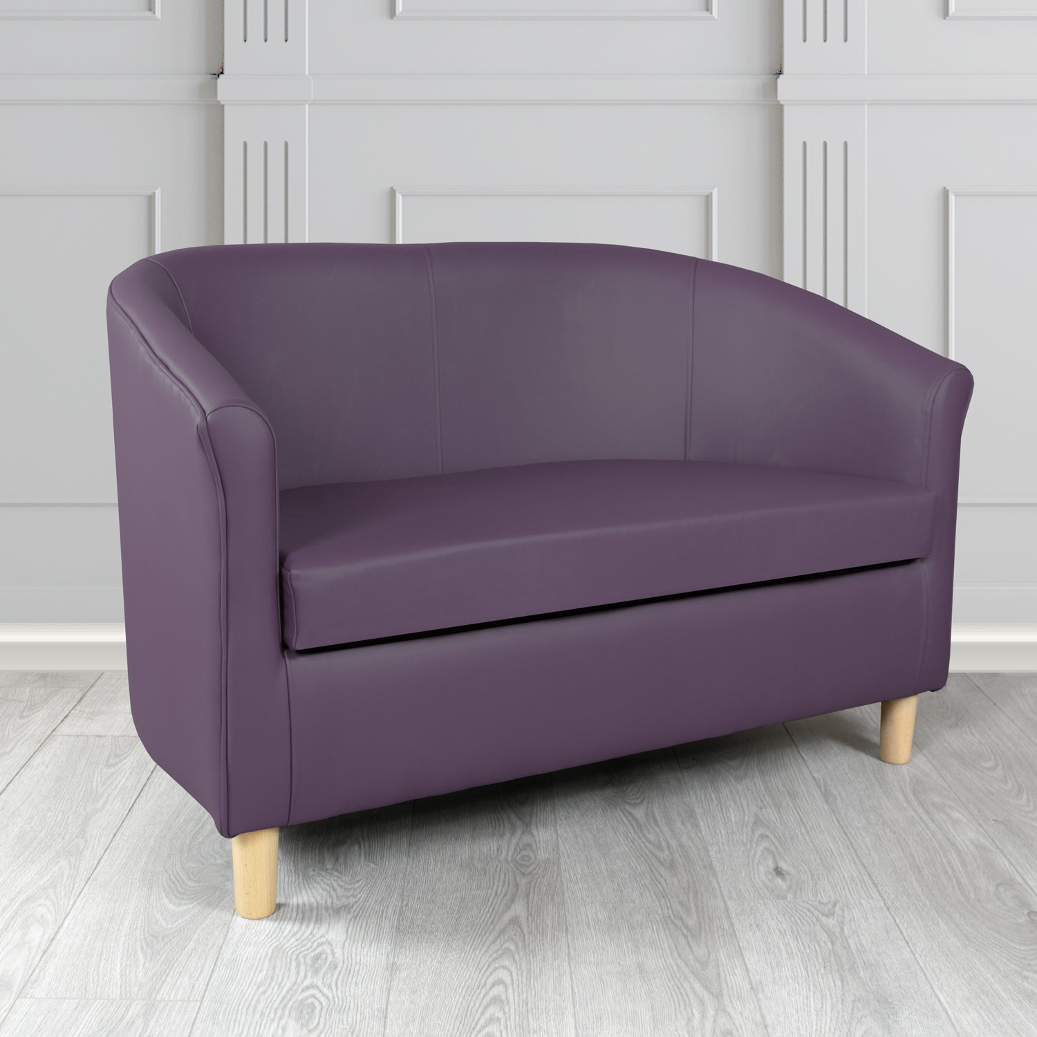 Tuscany 2 Seater Tub Sofa in Crest Leather Shelly Crib 5 Genuine Leather