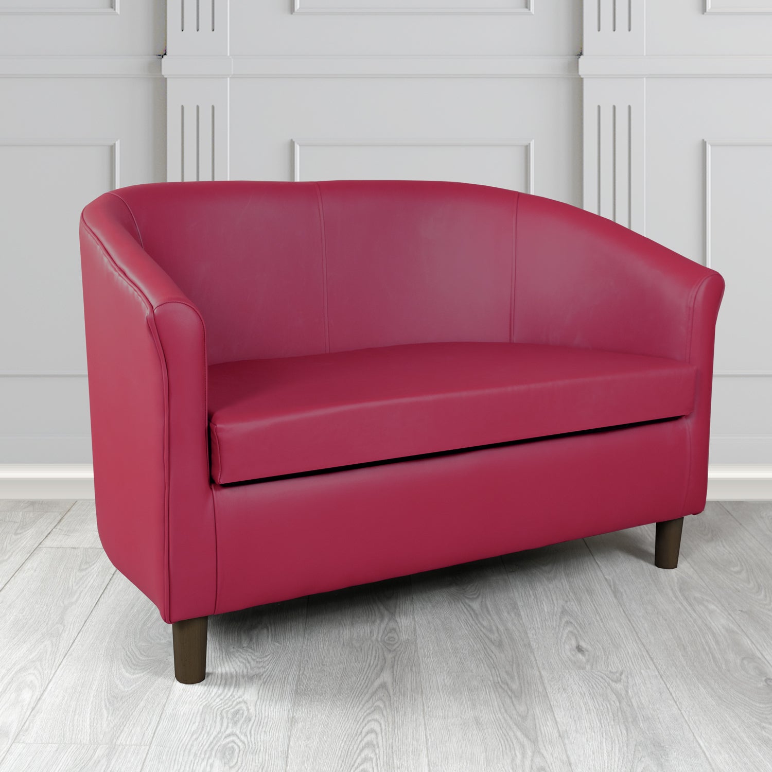 Tuscany 2 Seater Tub Sofa in Crest Leather Shelly Crib 5 Genuine Leather