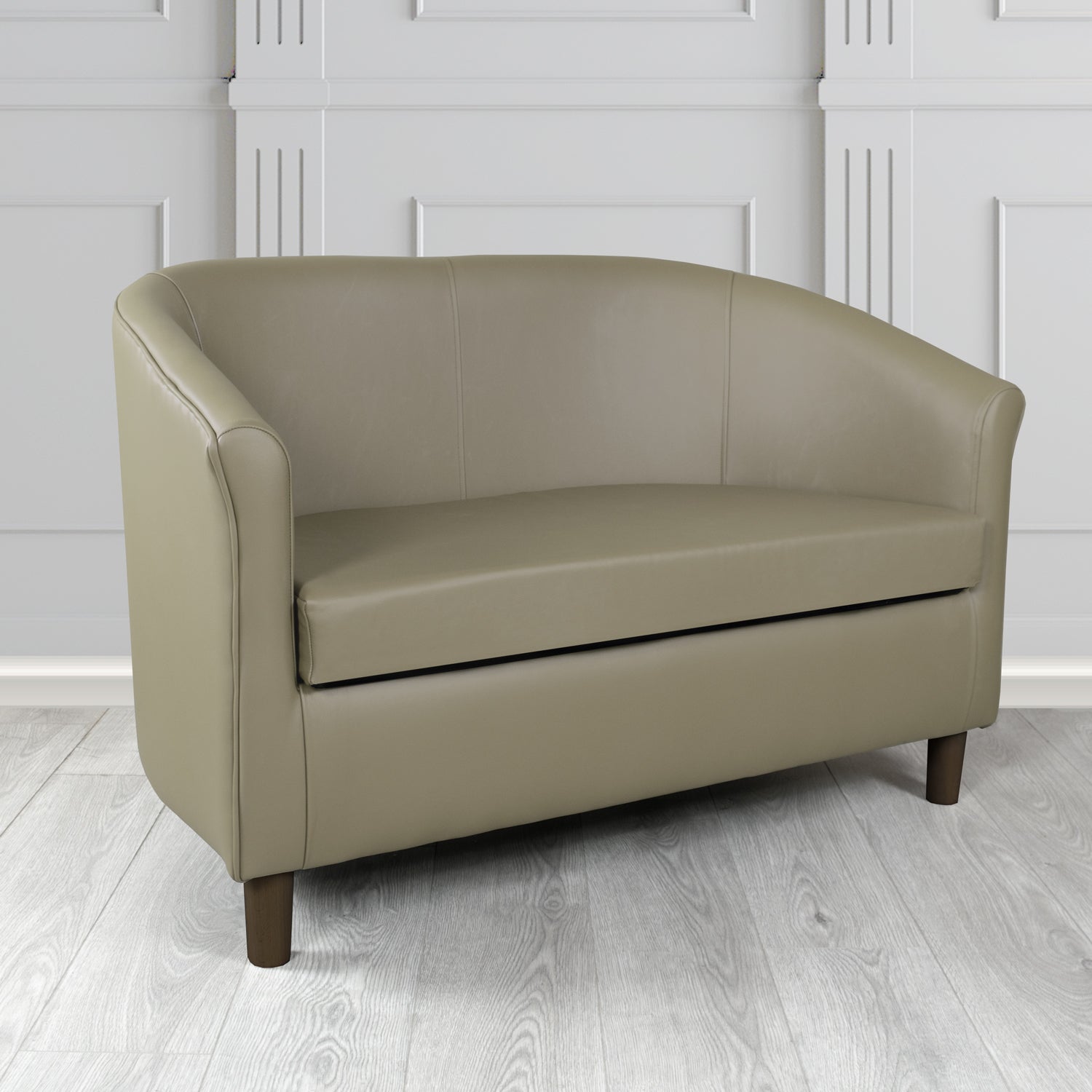 Tuscany 2 Seater Tub Sofa in Crest Leather Shelly Crib 5 Genuine Leather