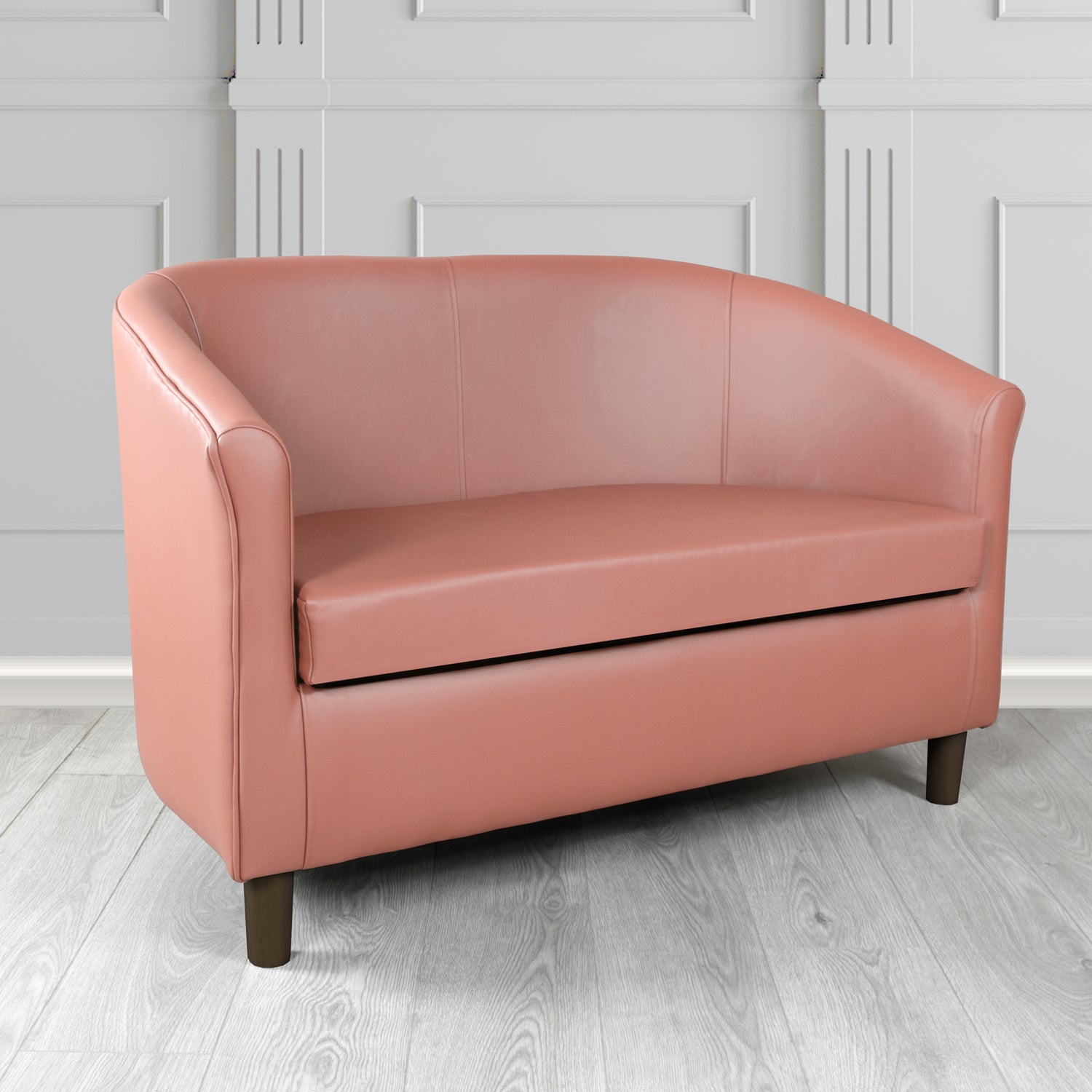 Tuscany 2 Seater Tub Sofa in Crest Leather Shelly Crib 5 Genuine Leather