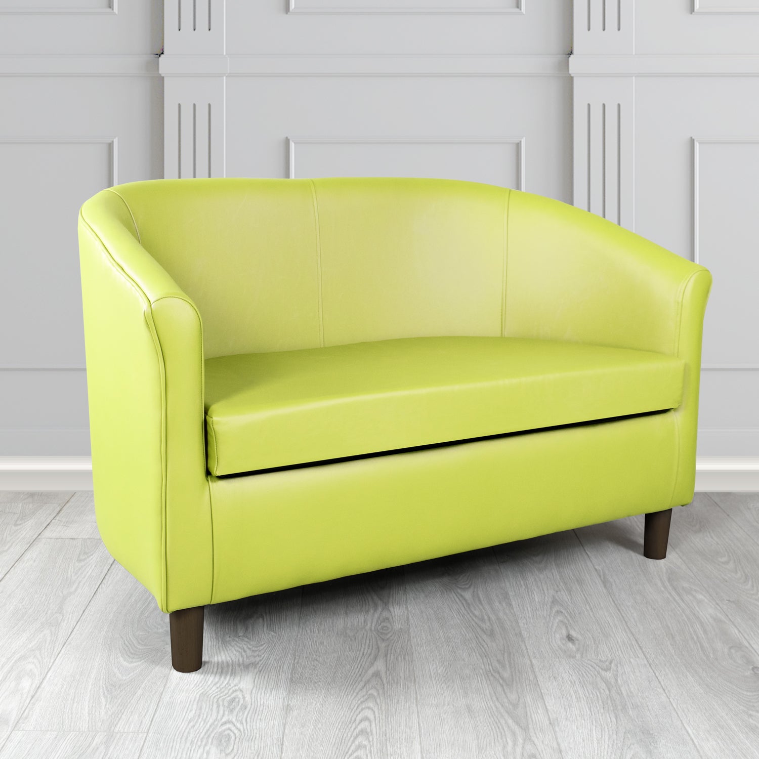 Tuscany 2 Seater Tub Sofa in Crest Leather Shelly Crib 5 Genuine Leather