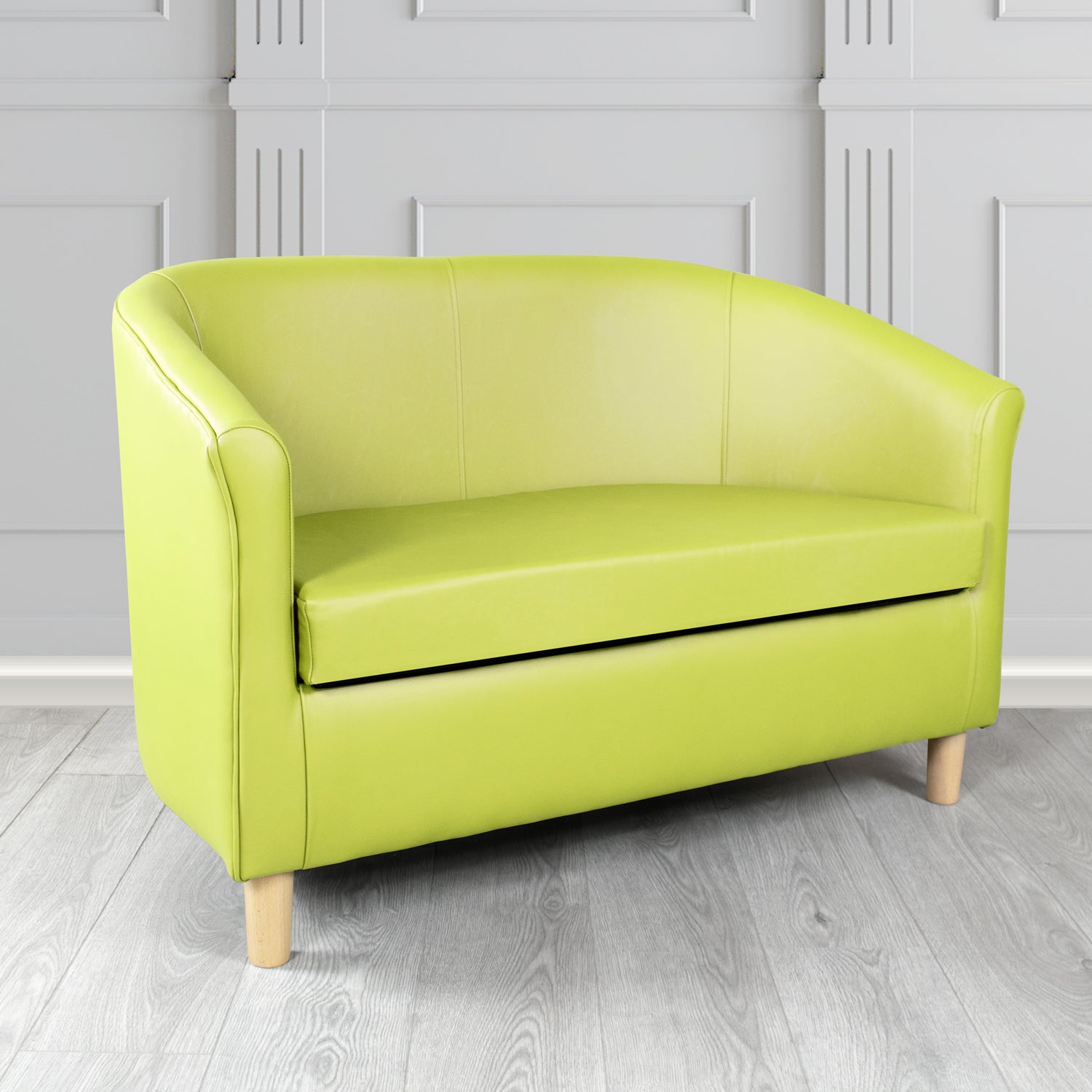 Tuscany 2 Seater Tub Sofa in Crest Leather Shelly Crib 5 Genuine Leather