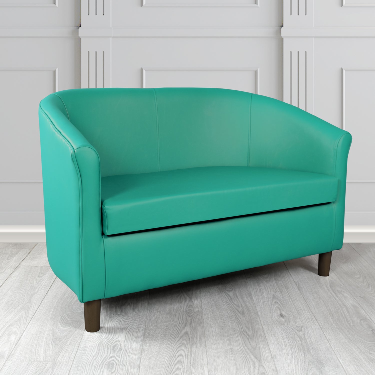 Tuscany 2 Seater Tub Sofa in Crest Leather Shelly Crib 5 Genuine Leather