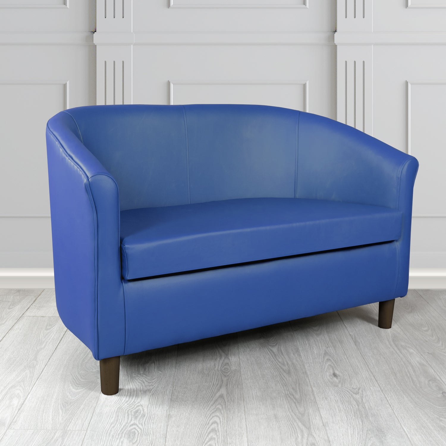 Tuscany 2 Seater Tub Sofa in Crest Leather Shelly Crib 5 Genuine Leather
