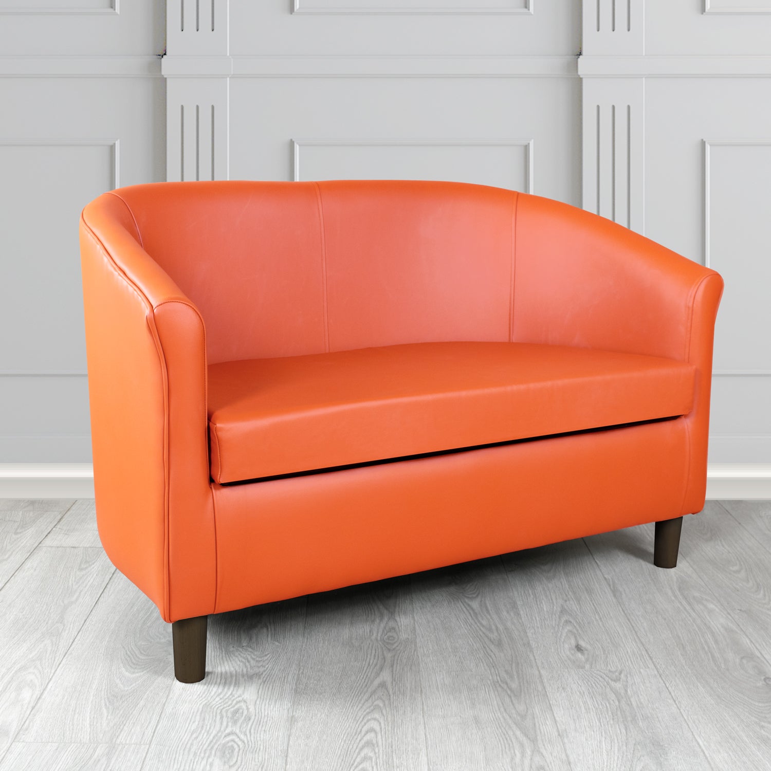 Tuscany 2 Seater Tub Sofa in Crest Leather Shelly Crib 5 Genuine Leather