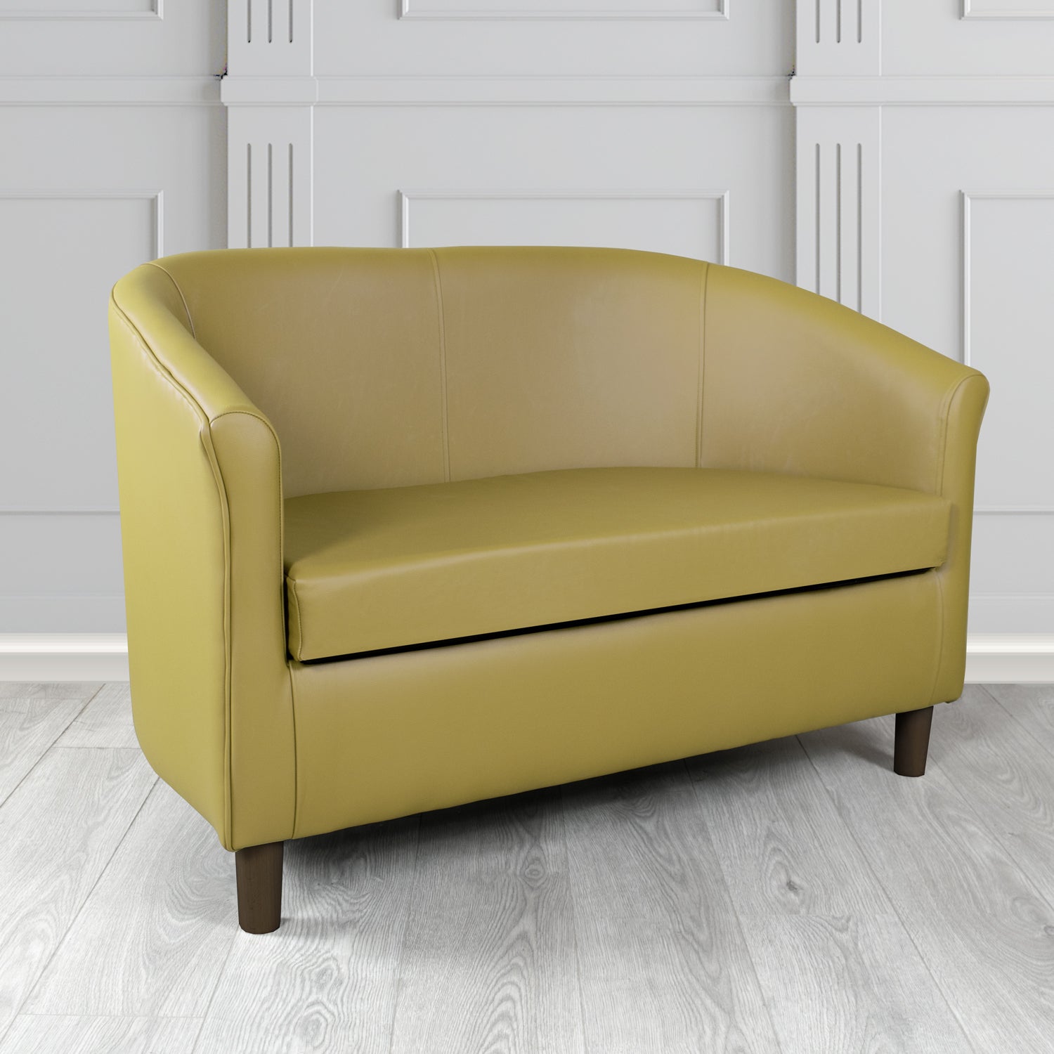Tuscany 2 Seater Tub Sofa in Crest Leather Shelly Crib 5 Genuine Leather