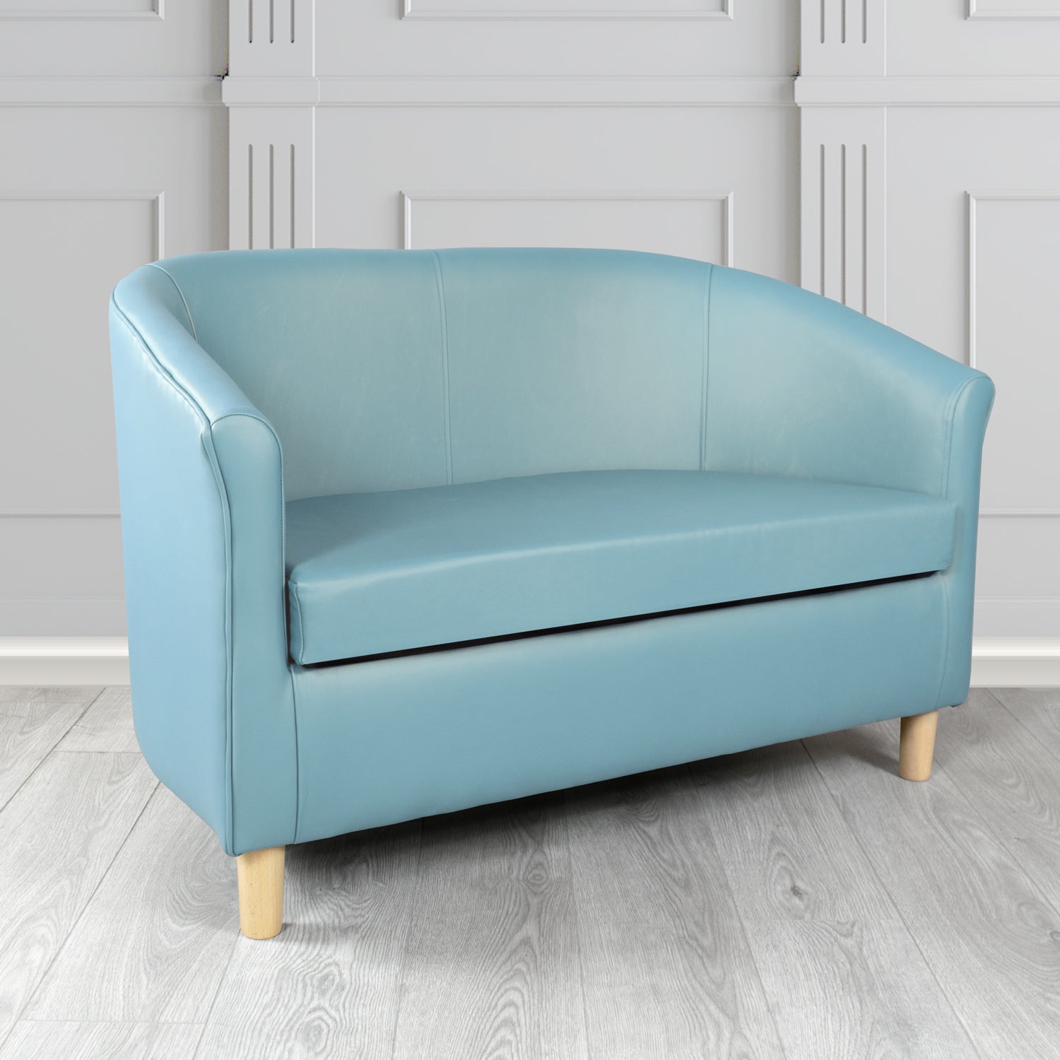 Tuscany 2 Seater Tub Sofa in Crest Leather Shelly Crib 5 Genuine Leather