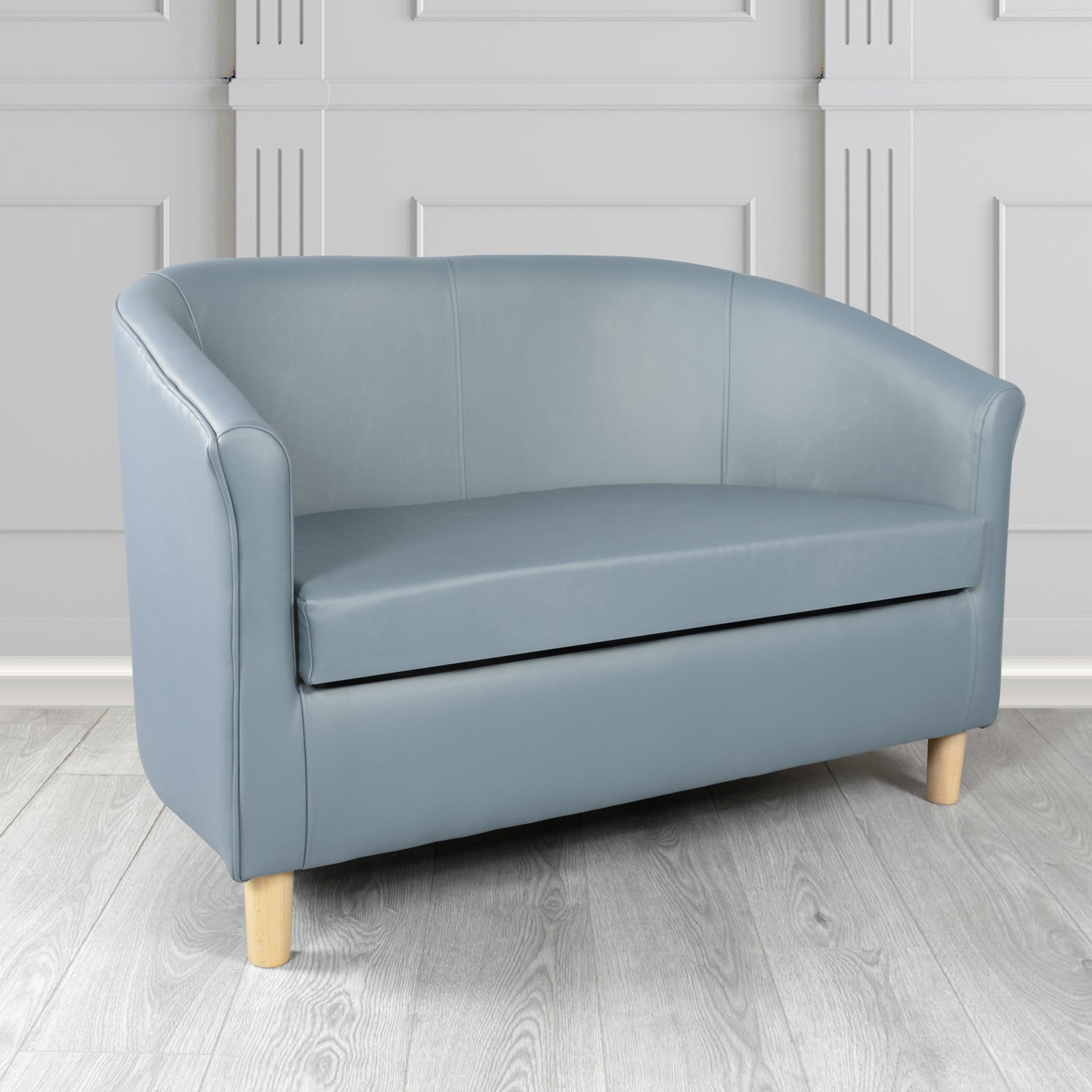 Tuscany 2 Seater Tub Sofa in Crest Leather Shelly Crib 5 Genuine Leather