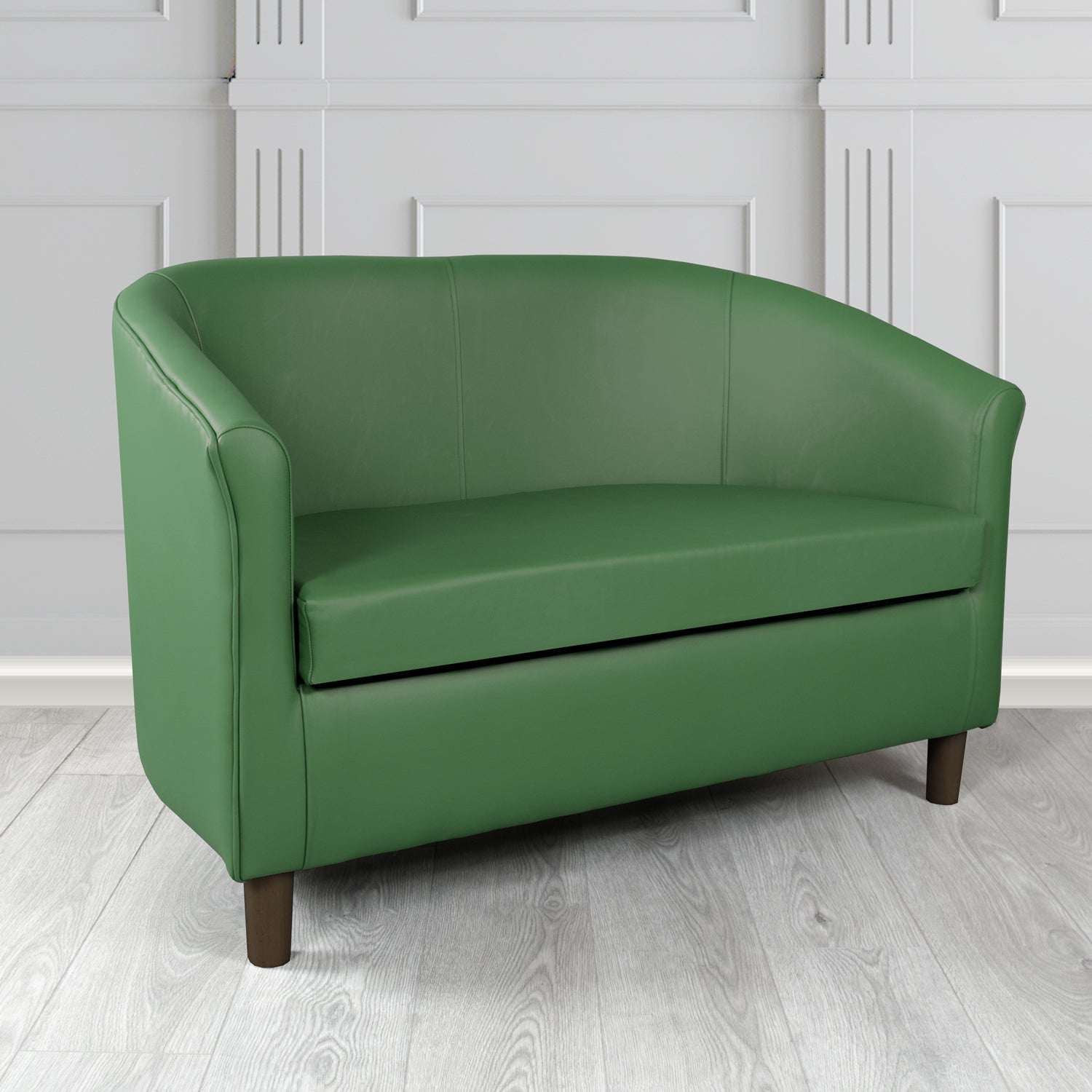 Tuscany 2 Seater Tub Sofa in Crest Leather Shelly Crib 5 Genuine Leather
