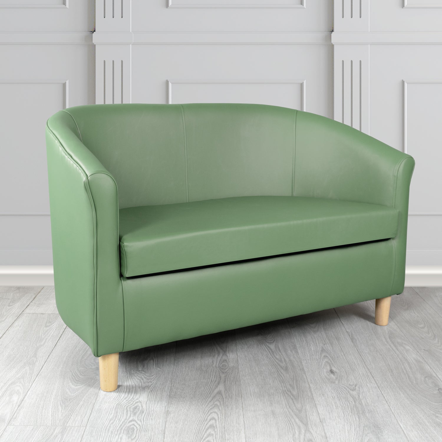 Tuscany 2 Seater Tub Sofa in Crest Leather Shelly Crib 5 Genuine Leather