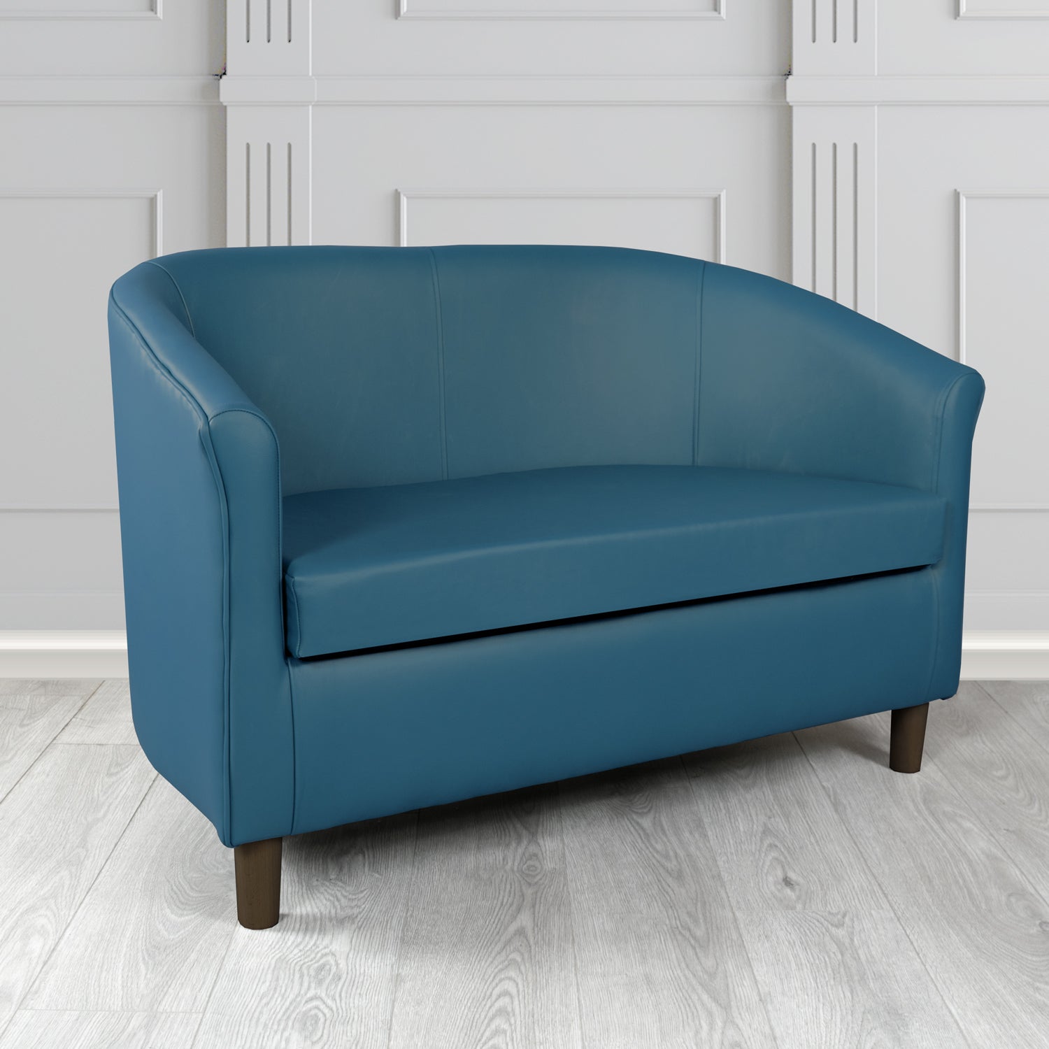 Tuscany 2 Seater Tub Sofa in Crest Leather Shelly Crib 5 Genuine Leather