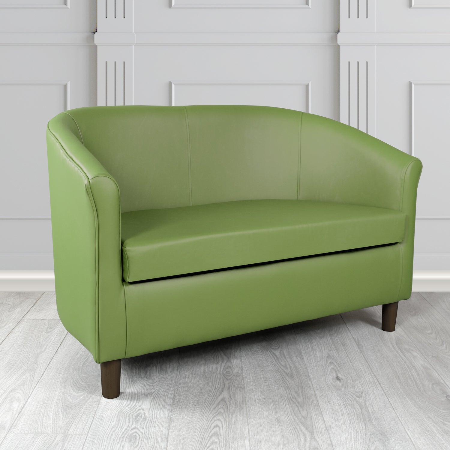 Tuscany 2 Seater Tub Sofa in Crest Leather Shelly Crib 5 Genuine Leather