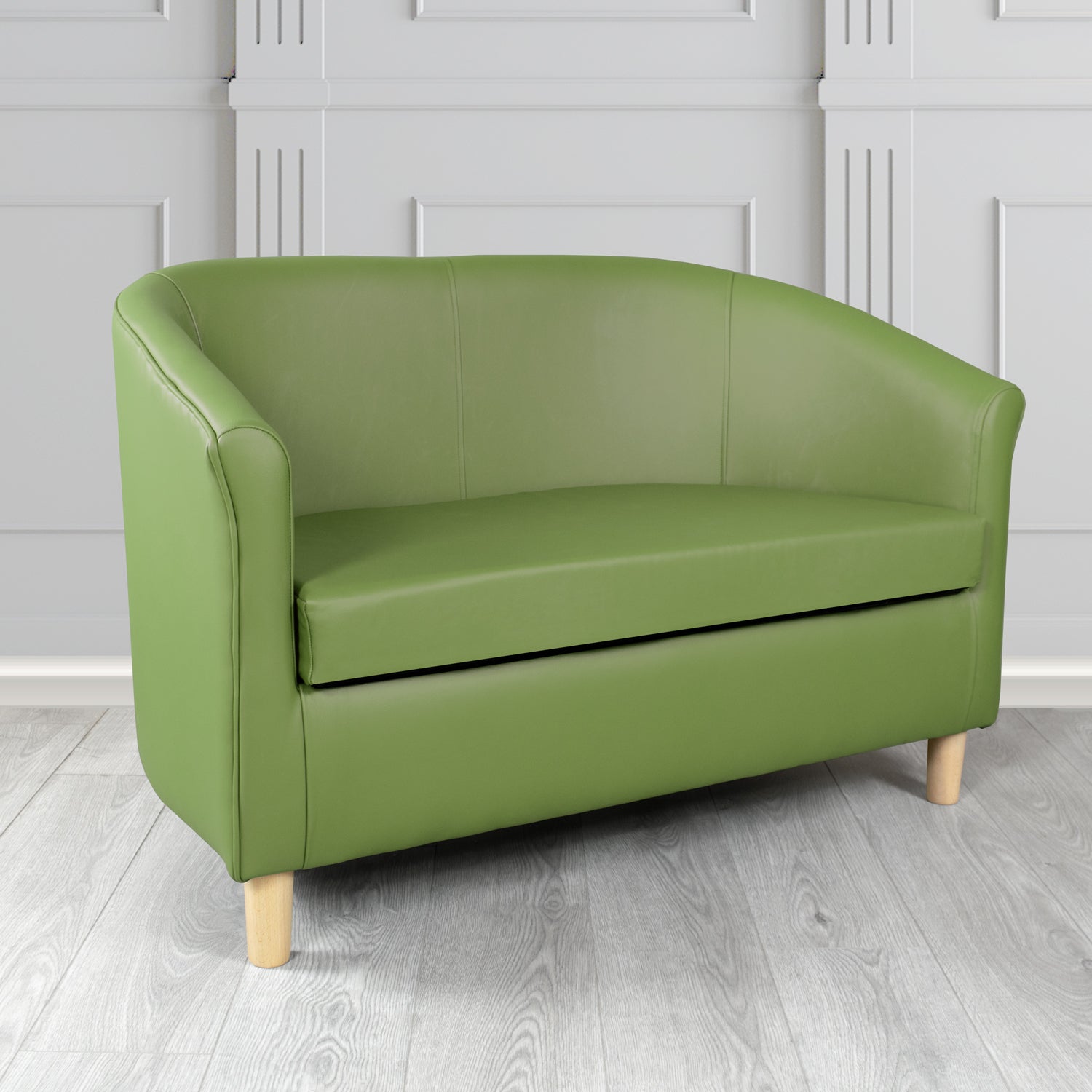 Tuscany 2 Seater Tub Sofa in Crest Leather Shelly Crib 5 Genuine Leather
