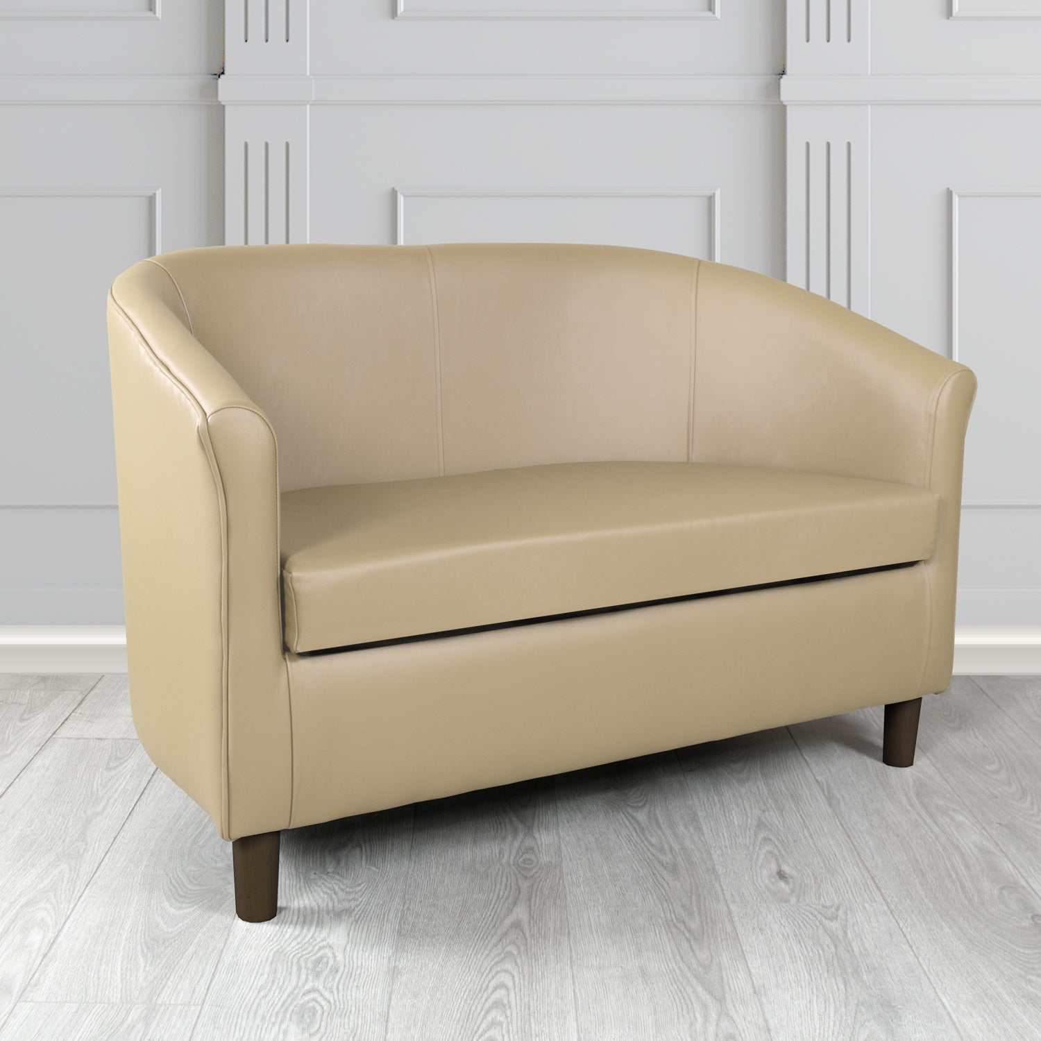 Tuscany 2 Seater Tub Sofa in Crest Leather Shelly Crib 5 Genuine Leather