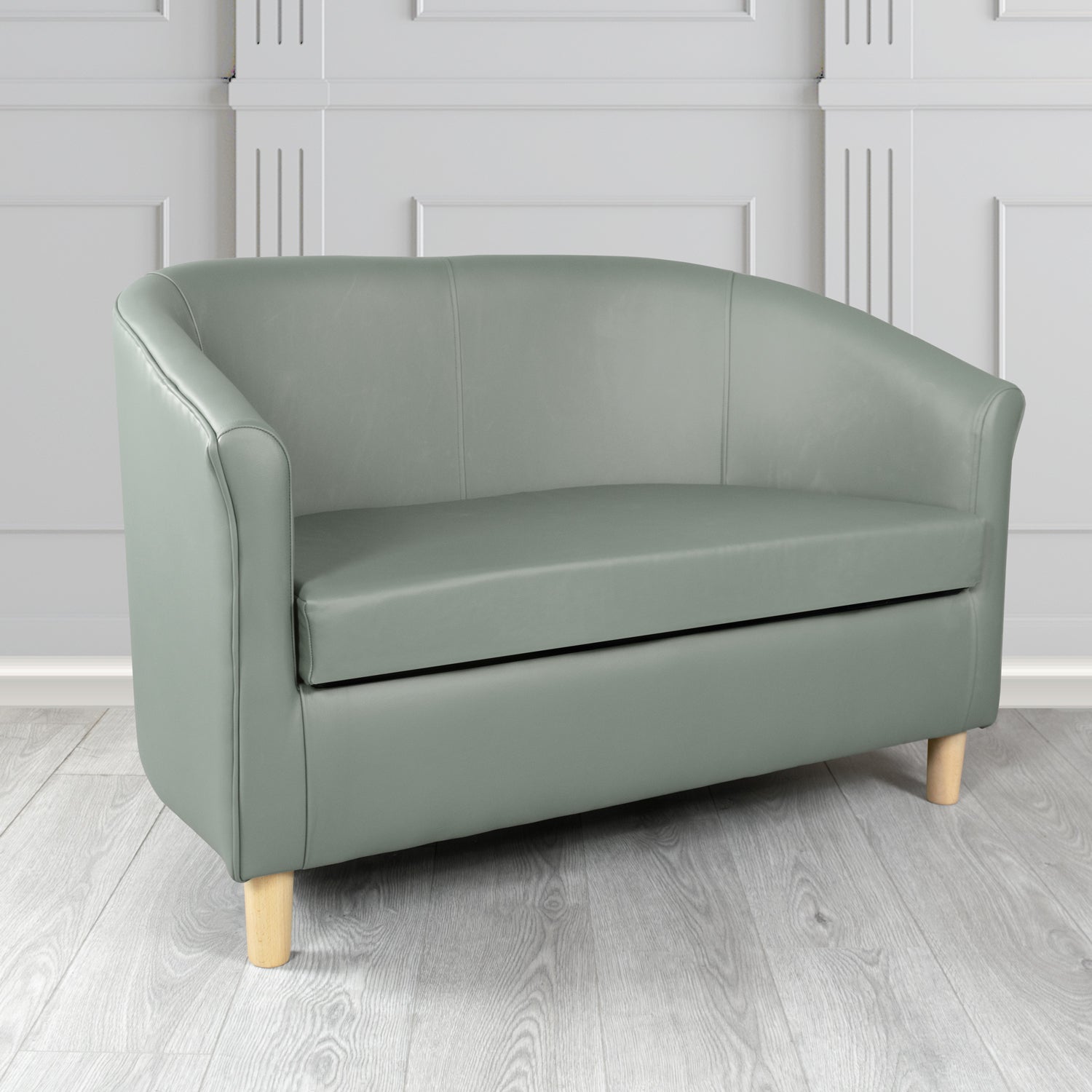 Tuscany 2 Seater Tub Sofa in Crest Leather Shelly Crib 5 Genuine Leather