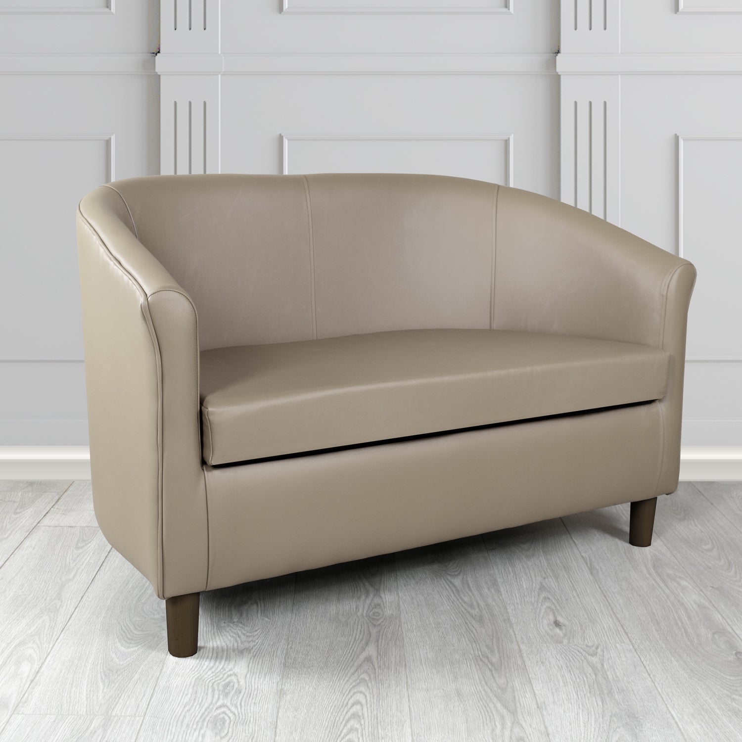 Tuscany 2 Seater Tub Sofa in Crest Leather Shelly Crib 5 Genuine Leather