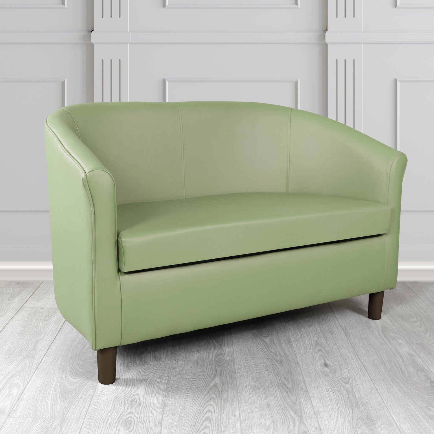 Tuscany 2 Seater Tub Sofa in Crest Leather Shelly Crib 5 Genuine Leather