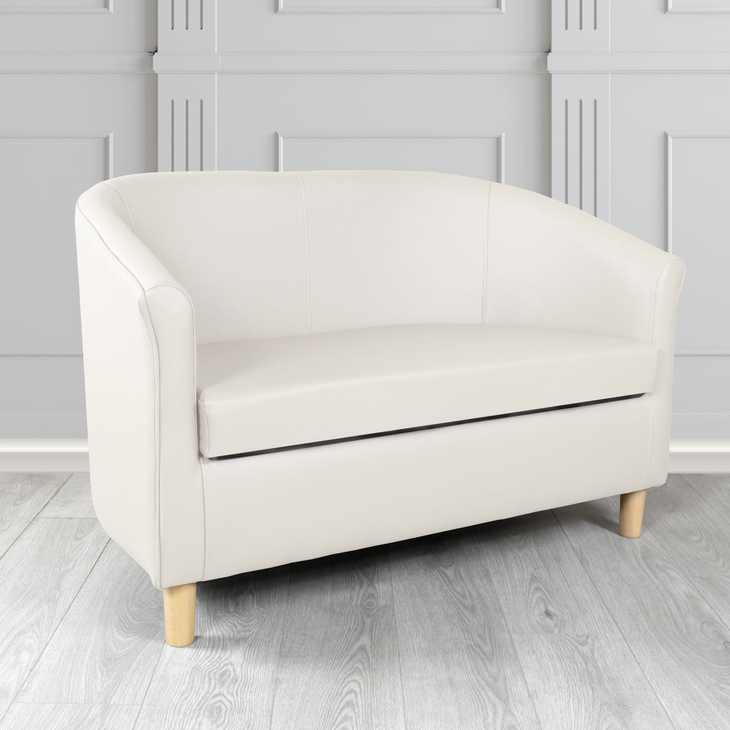 Tuscany 2 Seater Tub Sofa in Crest Leather Shelly Crib 5 Genuine Leather