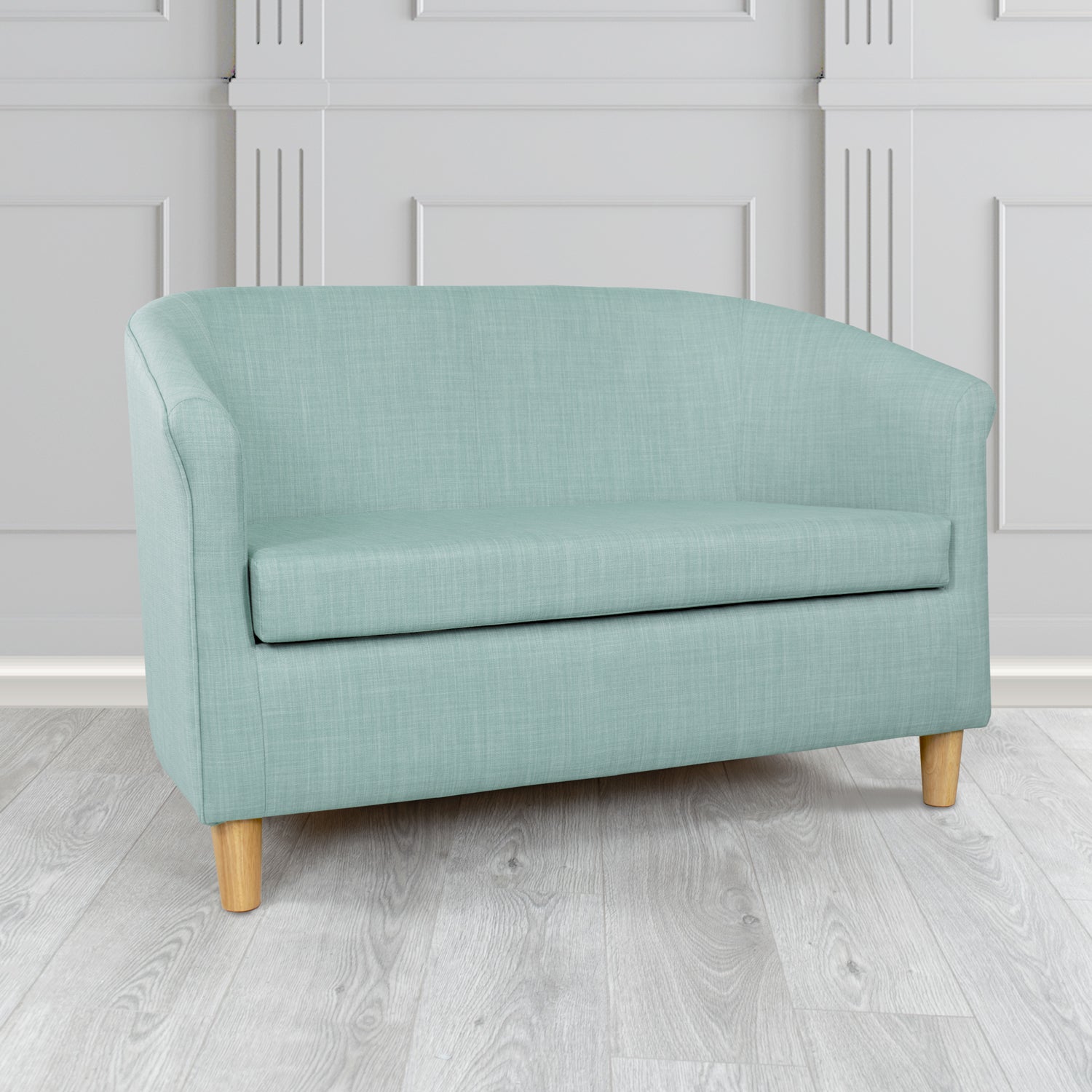 Tuscany 2 Seater Tub Sofa in Tubz Charles Plain Linen Fabric