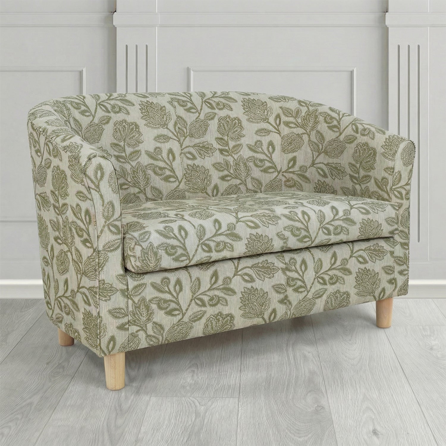 Tuscany 2 Seater Tub Sofa in Fryett's Henley Floral Pattern Fabric