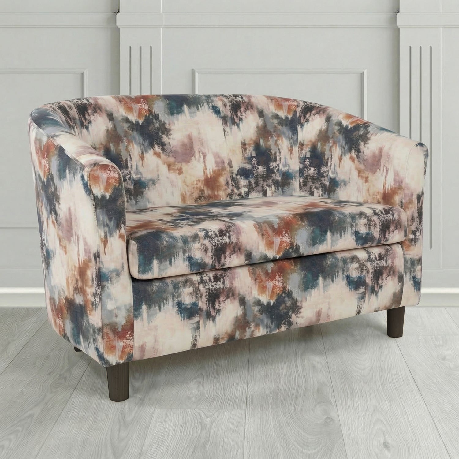 Tuscany 2 Seater Tub Sofa in Fryett's Kala Abstract Pattern Fabric