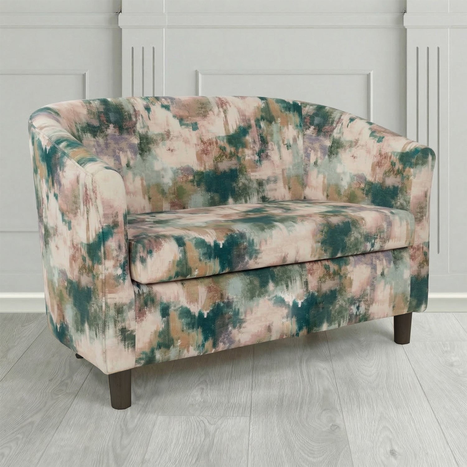 Tuscany 2 Seater Tub Sofa in Fryett's Kala Abstract Pattern Fabric
