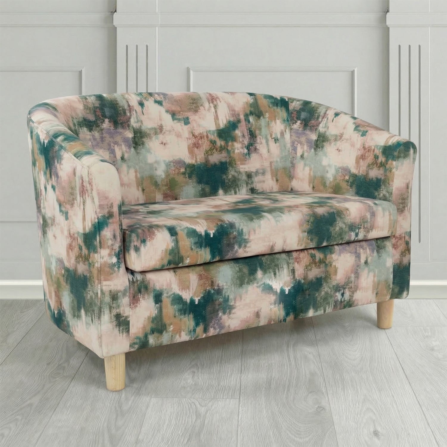Tuscany 2 Seater Tub Sofa in Fryett's Kala Abstract Pattern Fabric