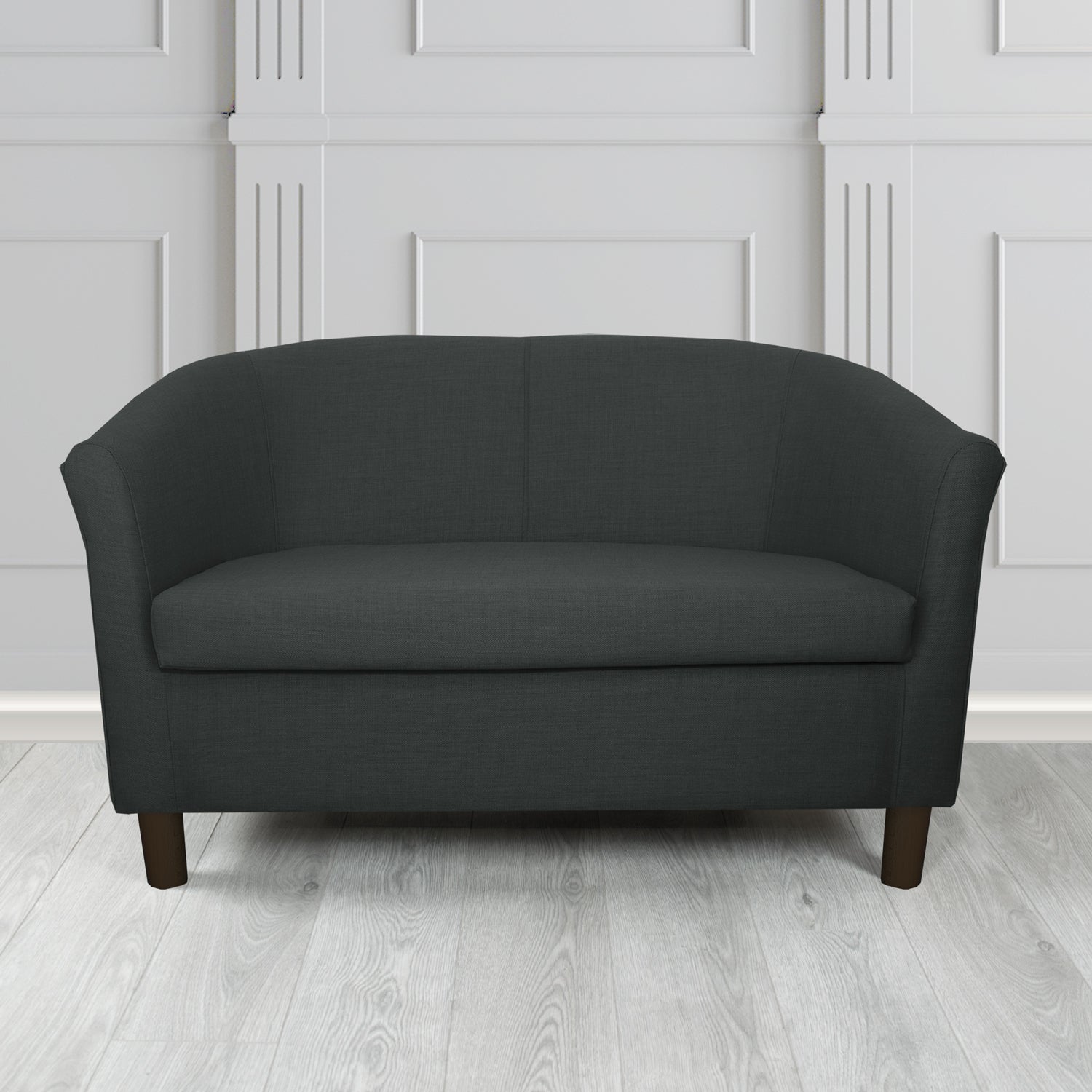 Tuscany 2 Seater Tub Sofa in Agua Fabrics Linetta Contract Crib 5 Fabric - Antimicrobial & Waterproof
