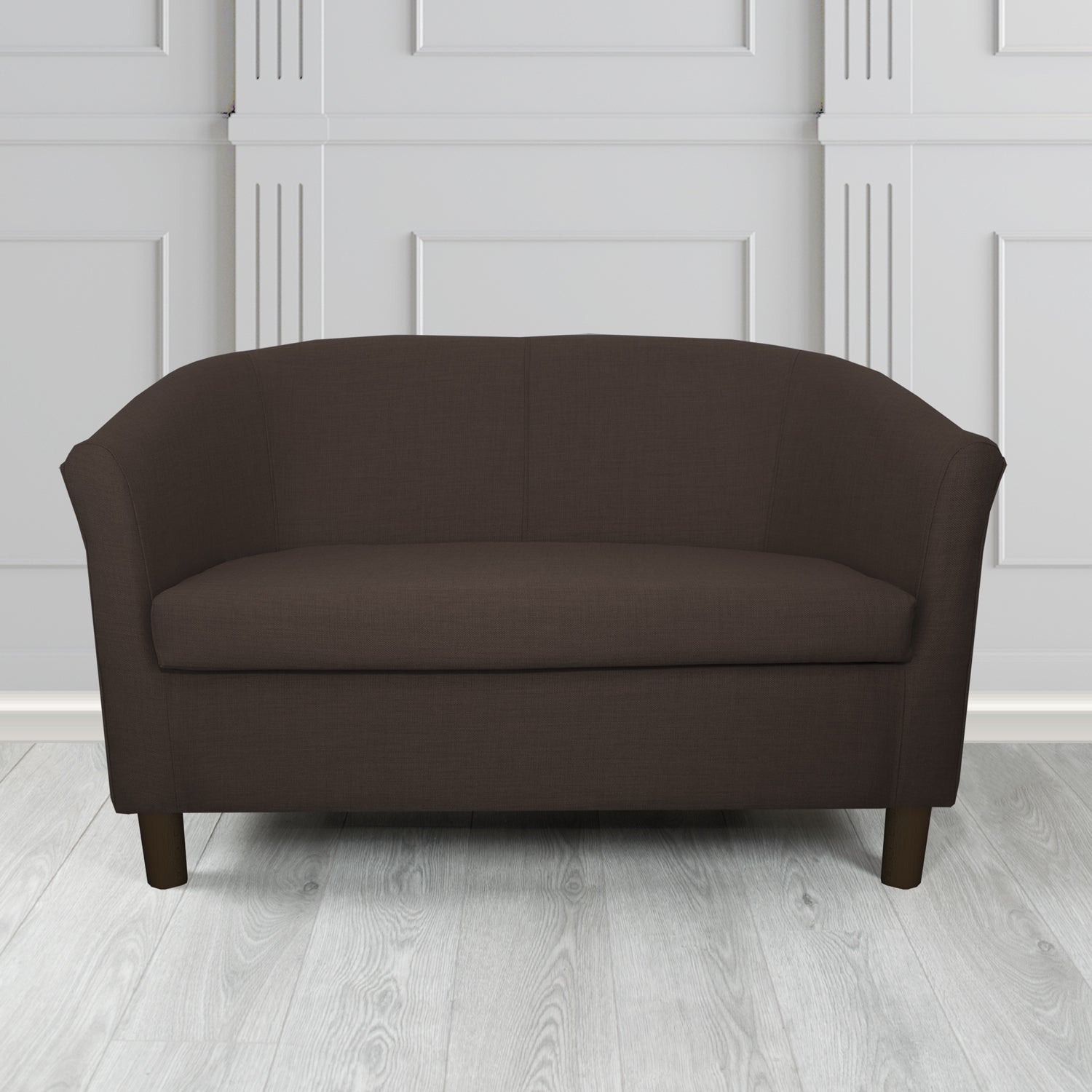 Tuscany 2 Seater Tub Sofa in Agua Fabrics Linetta Contract Crib 5 Fabric - Antimicrobial & Waterproof