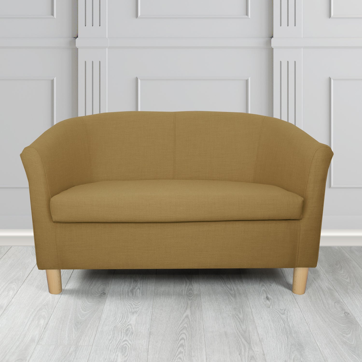 Tuscany 2 Seater Tub Sofa in Agua Fabrics Linetta Contract Crib 5 Fabric - Antimicrobial & Waterproof