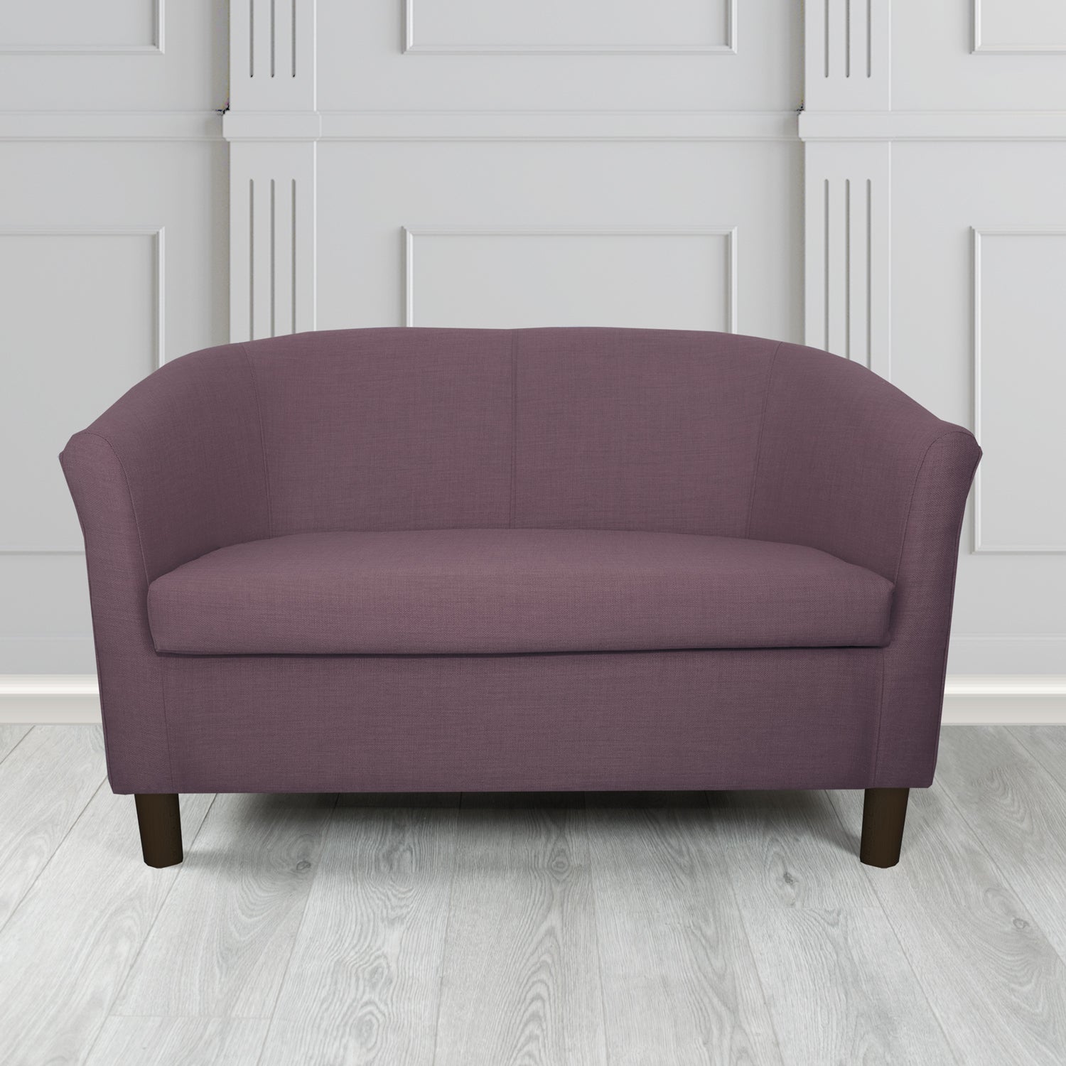 Tuscany 2 Seater Tub Sofa in Agua Fabrics Linetta Contract Crib 5 Fabric - Antimicrobial & Waterproof