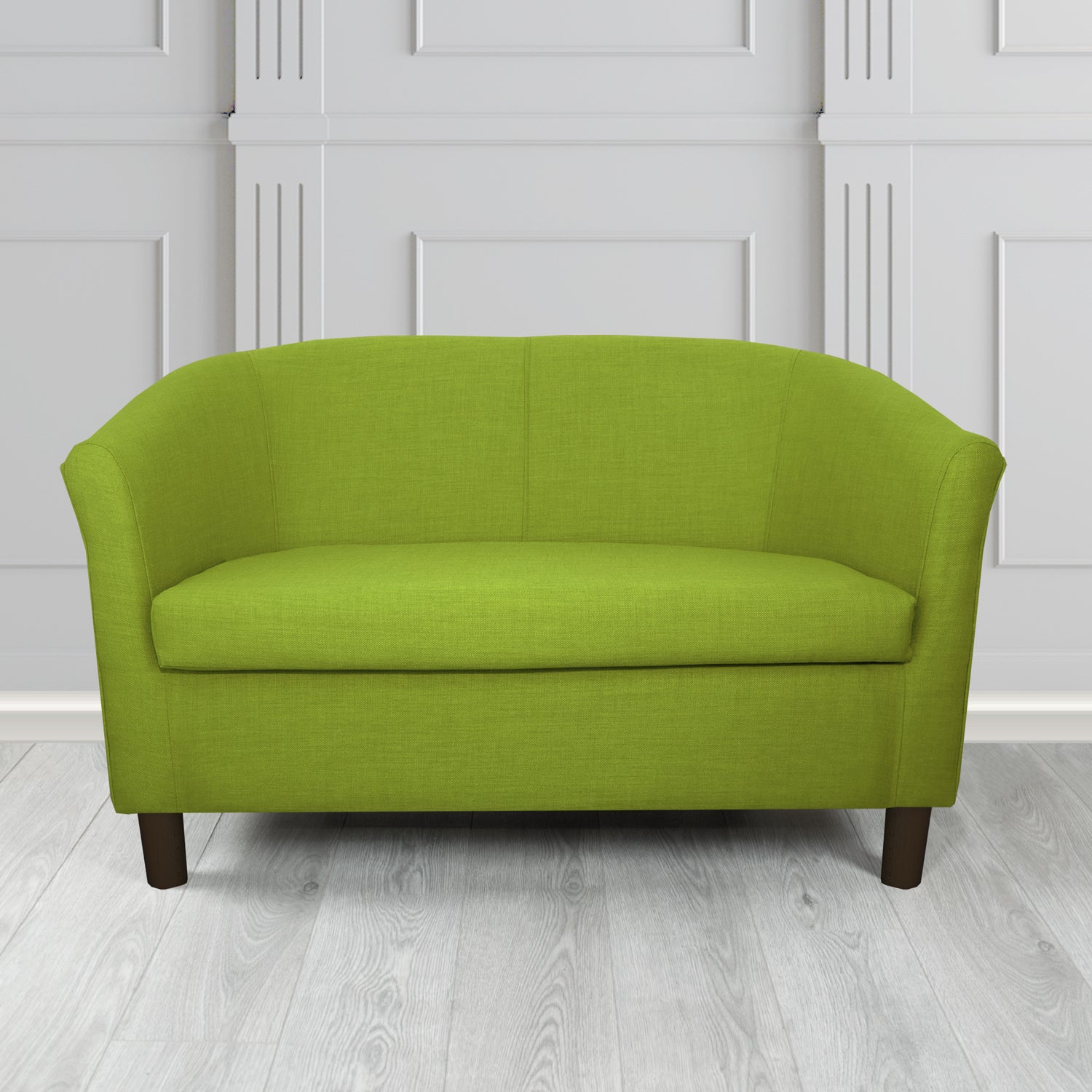 Tuscany 2 Seater Tub Sofa in Agua Fabrics Linetta Contract Crib 5 Fabric - Antimicrobial & Waterproof