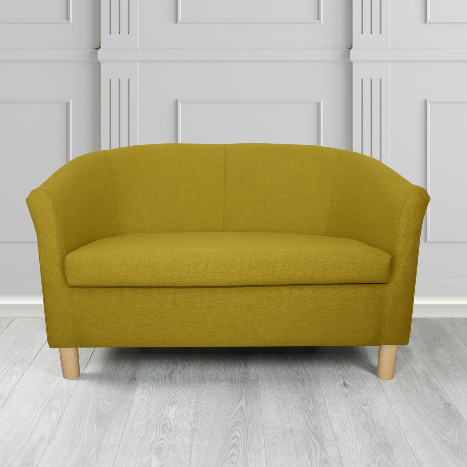 Tuscany 2 Seater Tub Sofa in Agua Fabrics Linetta Contract Crib 5 Fabric - Antimicrobial & Waterproof