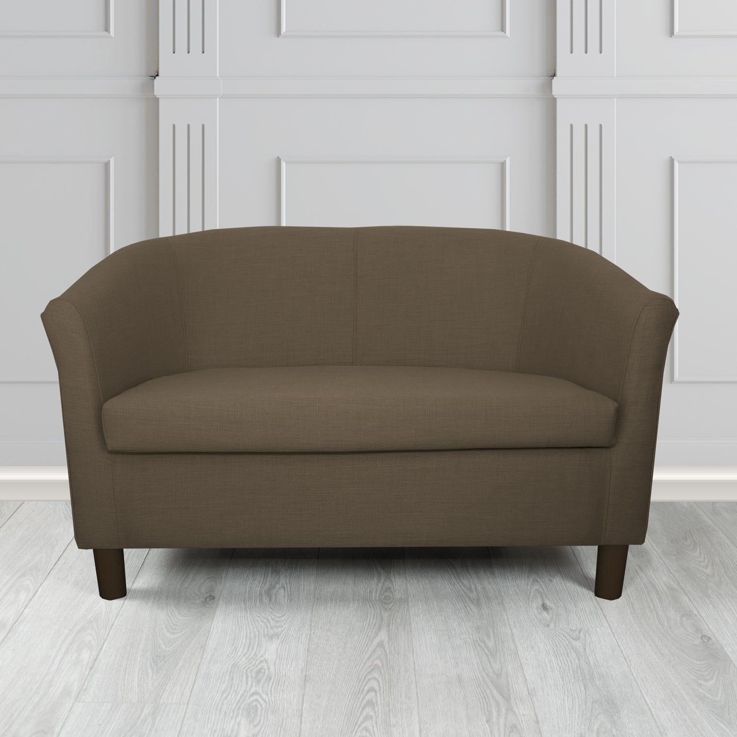 Tuscany 2 Seater Tub Sofa in Agua Fabrics Linetta Contract Crib 5 Fabric - Antimicrobial & Waterproof