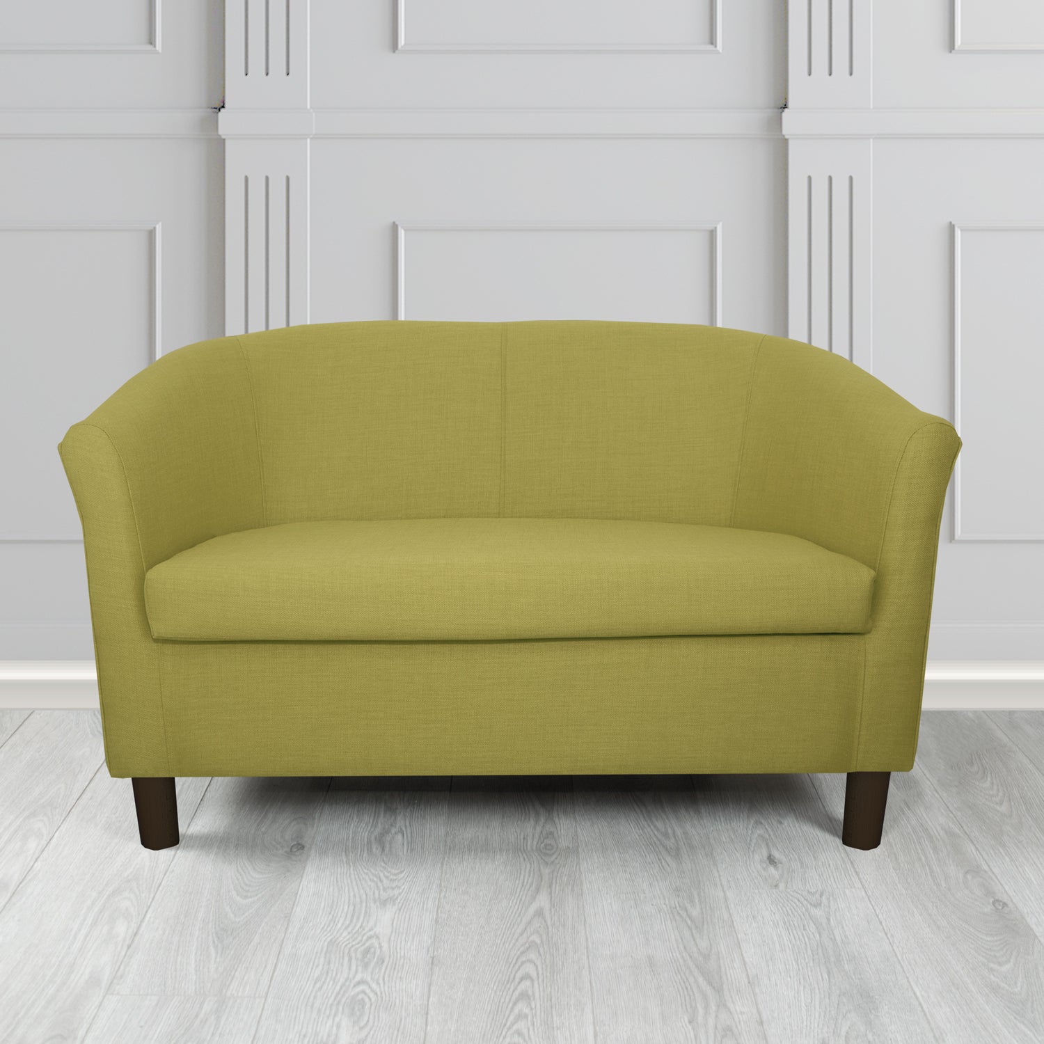 Tuscany 2 Seater Tub Sofa in Agua Fabrics Linetta Contract Crib 5 Fabric - Antimicrobial & Waterproof