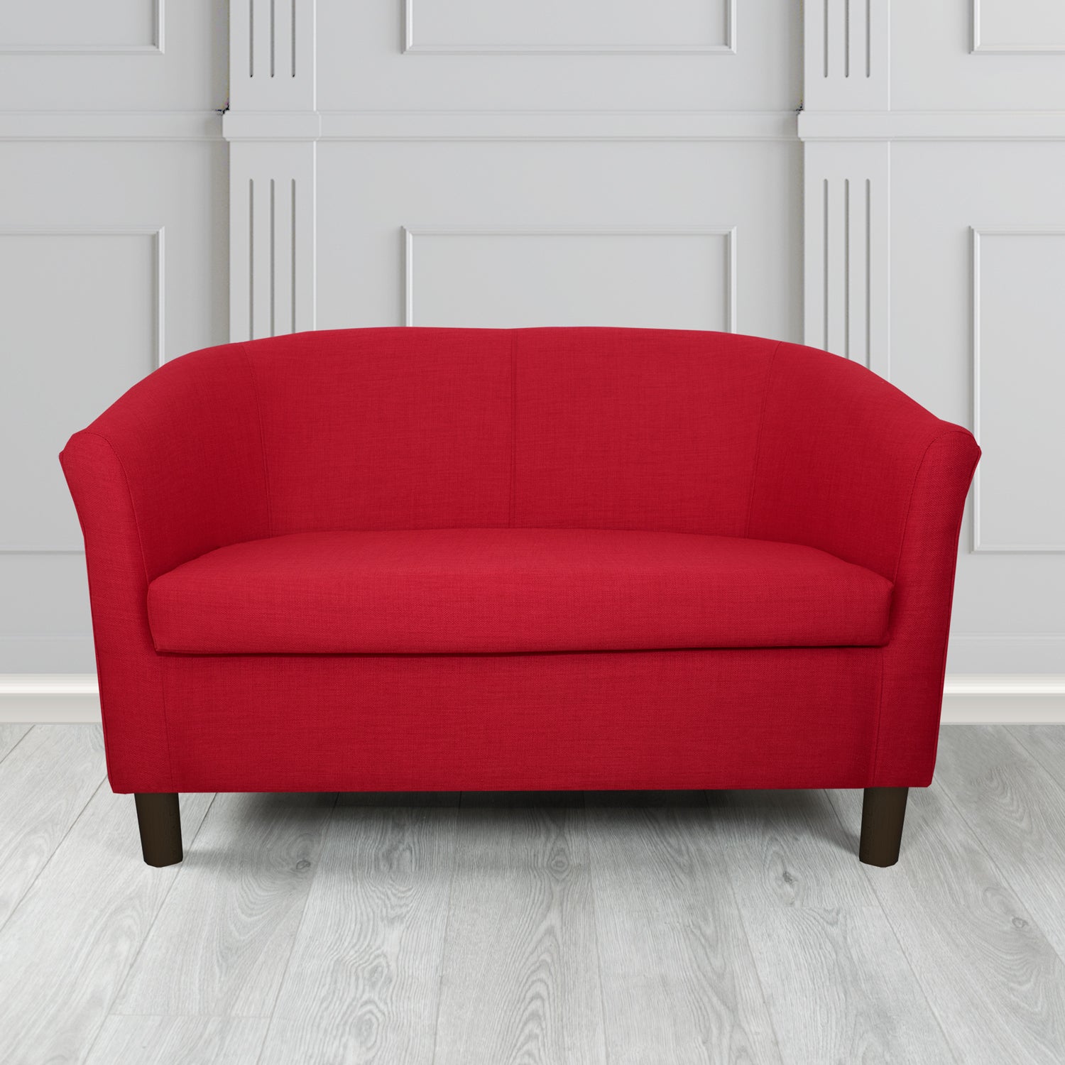 Tuscany 2 Seater Tub Sofa in Agua Fabrics Linetta Contract Crib 5 Fabric - Antimicrobial & Waterproof