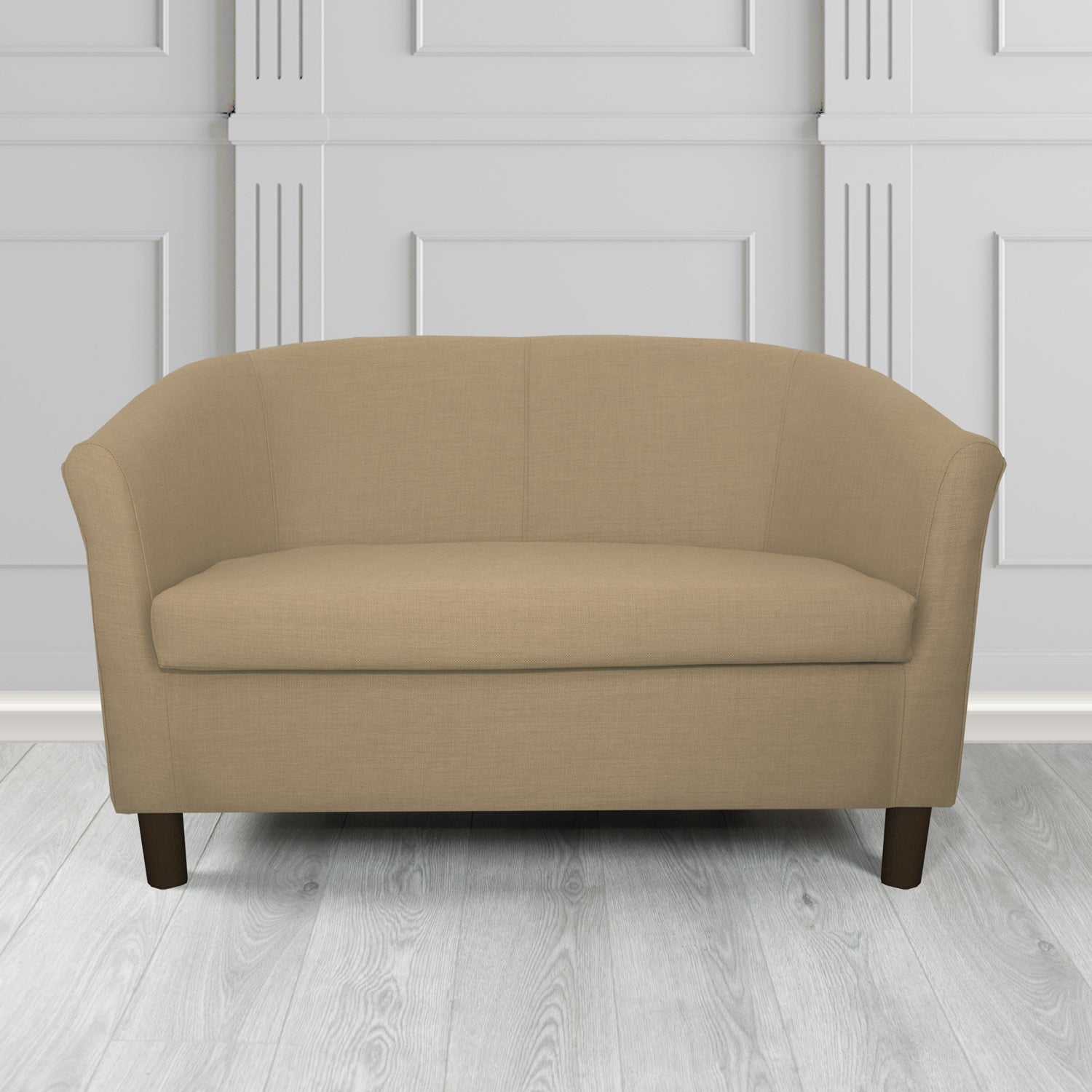 Tuscany 2 Seater Tub Sofa in Agua Fabrics Linetta Contract Crib 5 Fabric - Antimicrobial & Waterproof