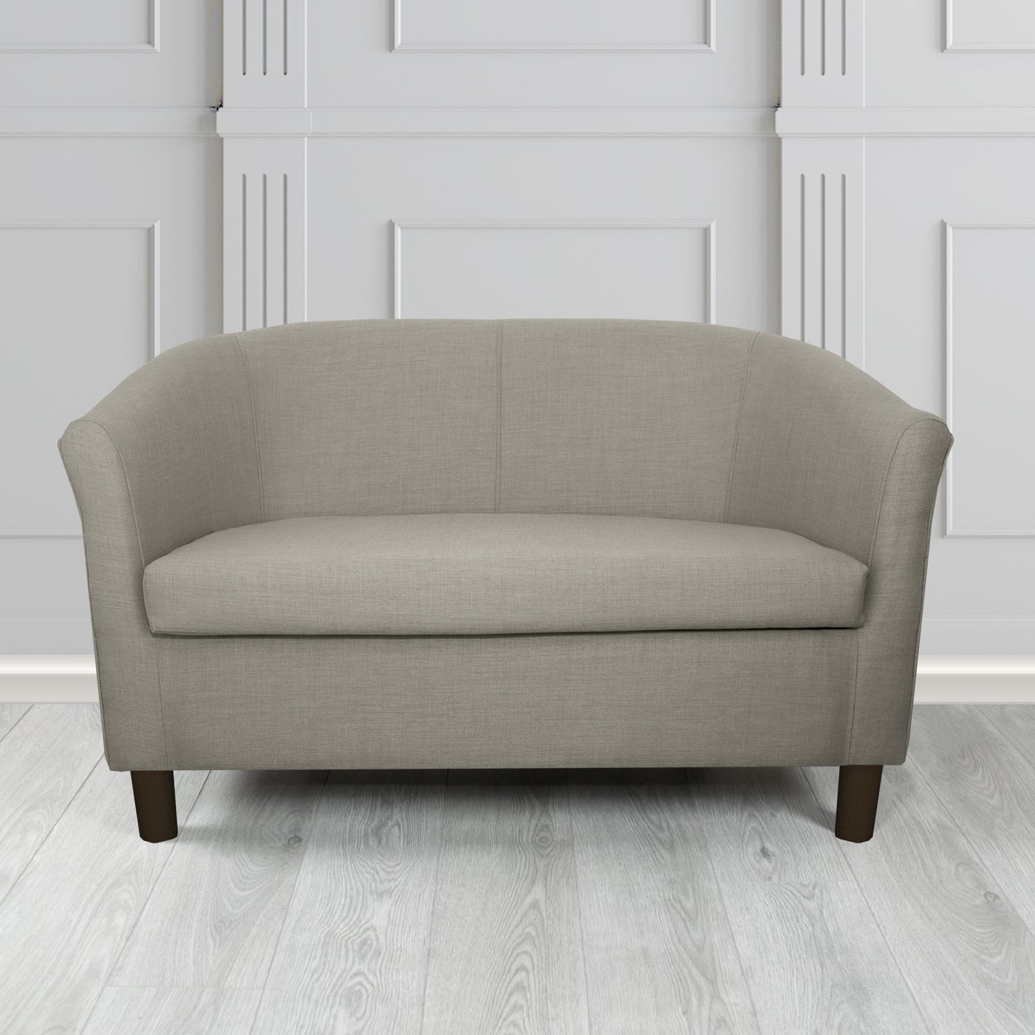 Tuscany 2 Seater Tub Sofa in Agua Fabrics Linetta Contract Crib 5 Fabric - Antimicrobial & Waterproof