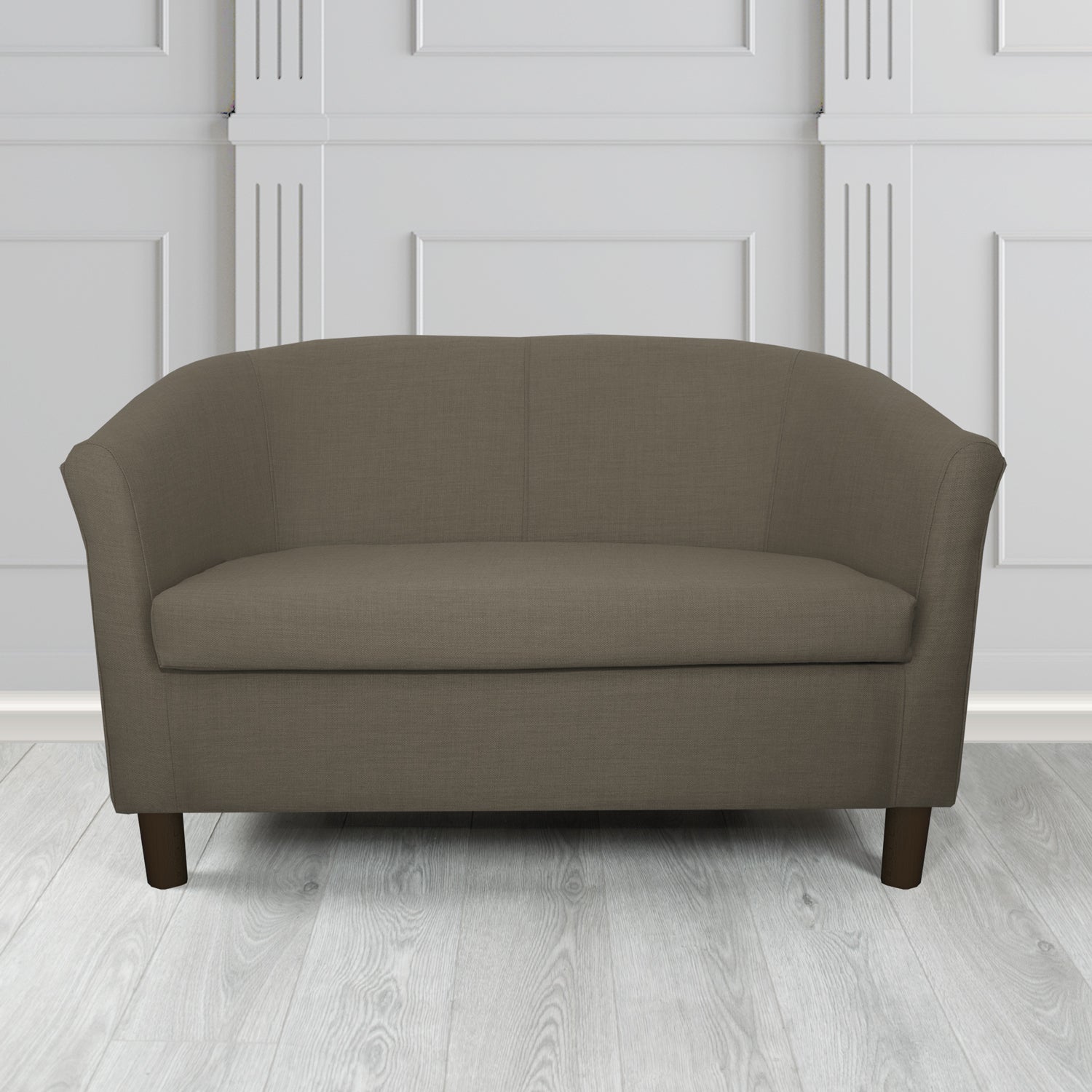 Tuscany 2 Seater Tub Sofa in Agua Fabrics Linetta Contract Crib 5 Fabric - Antimicrobial & Waterproof