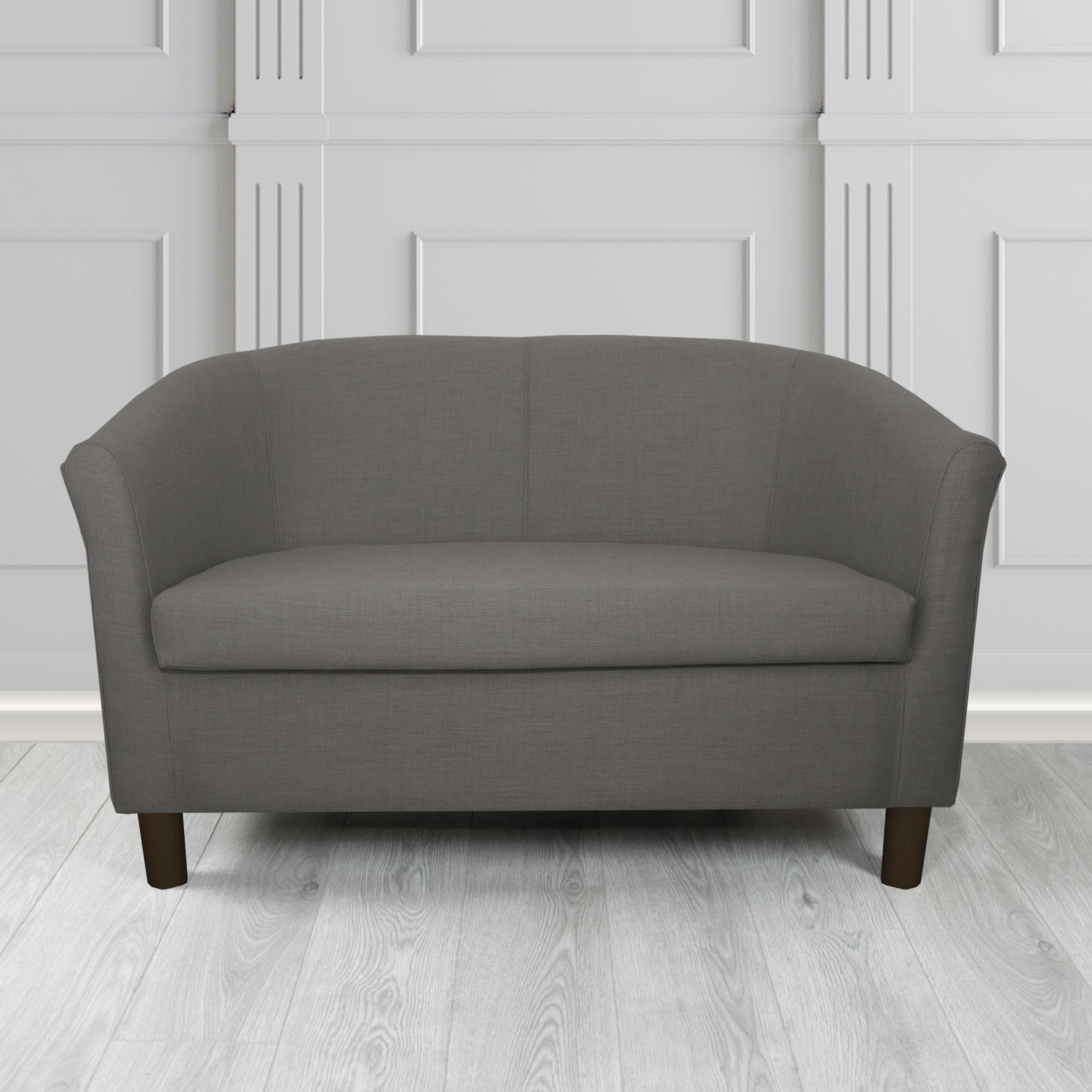 Tuscany 2 Seater Tub Sofa in Agua Fabrics Linetta Contract Crib 5 Fabric - Antimicrobial & Waterproof