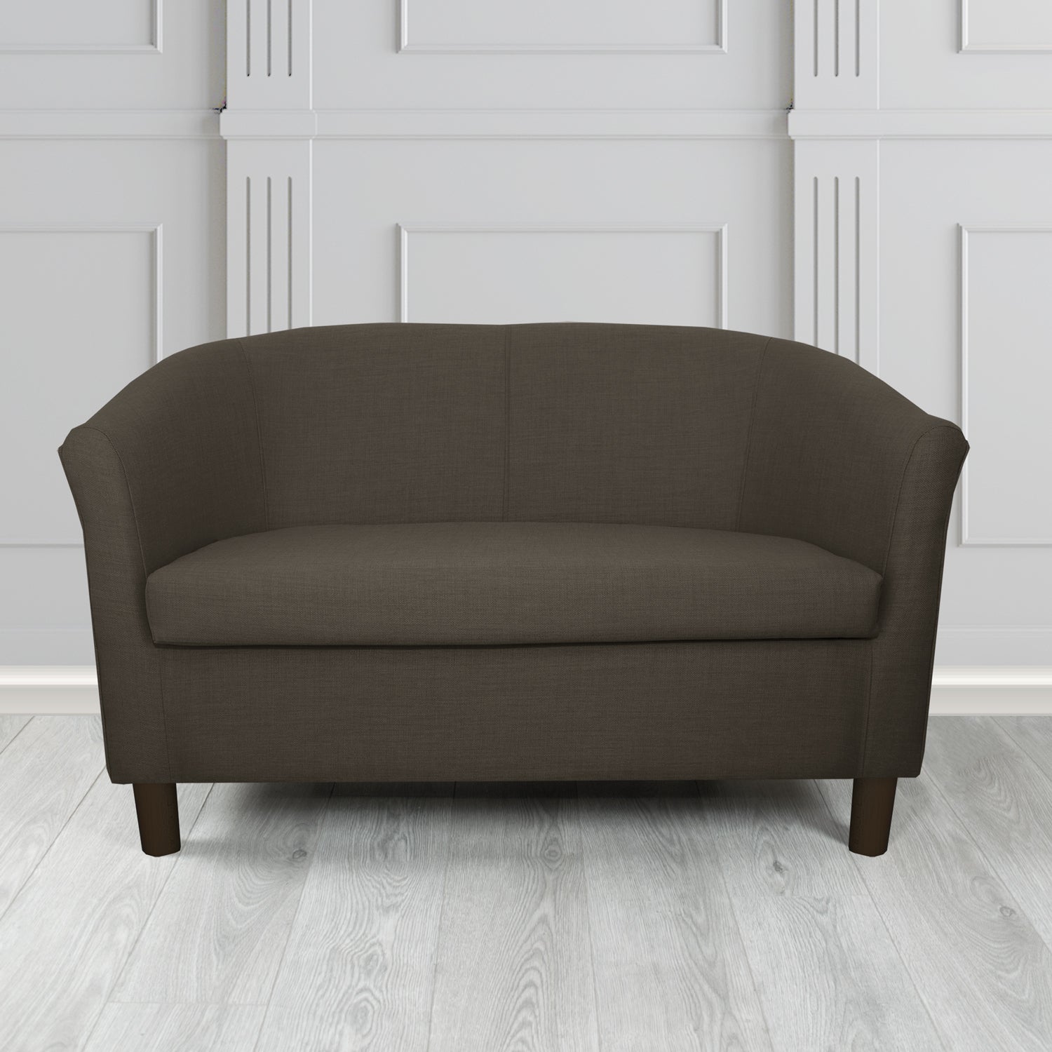Tuscany 2 Seater Tub Sofa in Agua Fabrics Linetta Contract Crib 5 Fabric - Antimicrobial & Waterproof