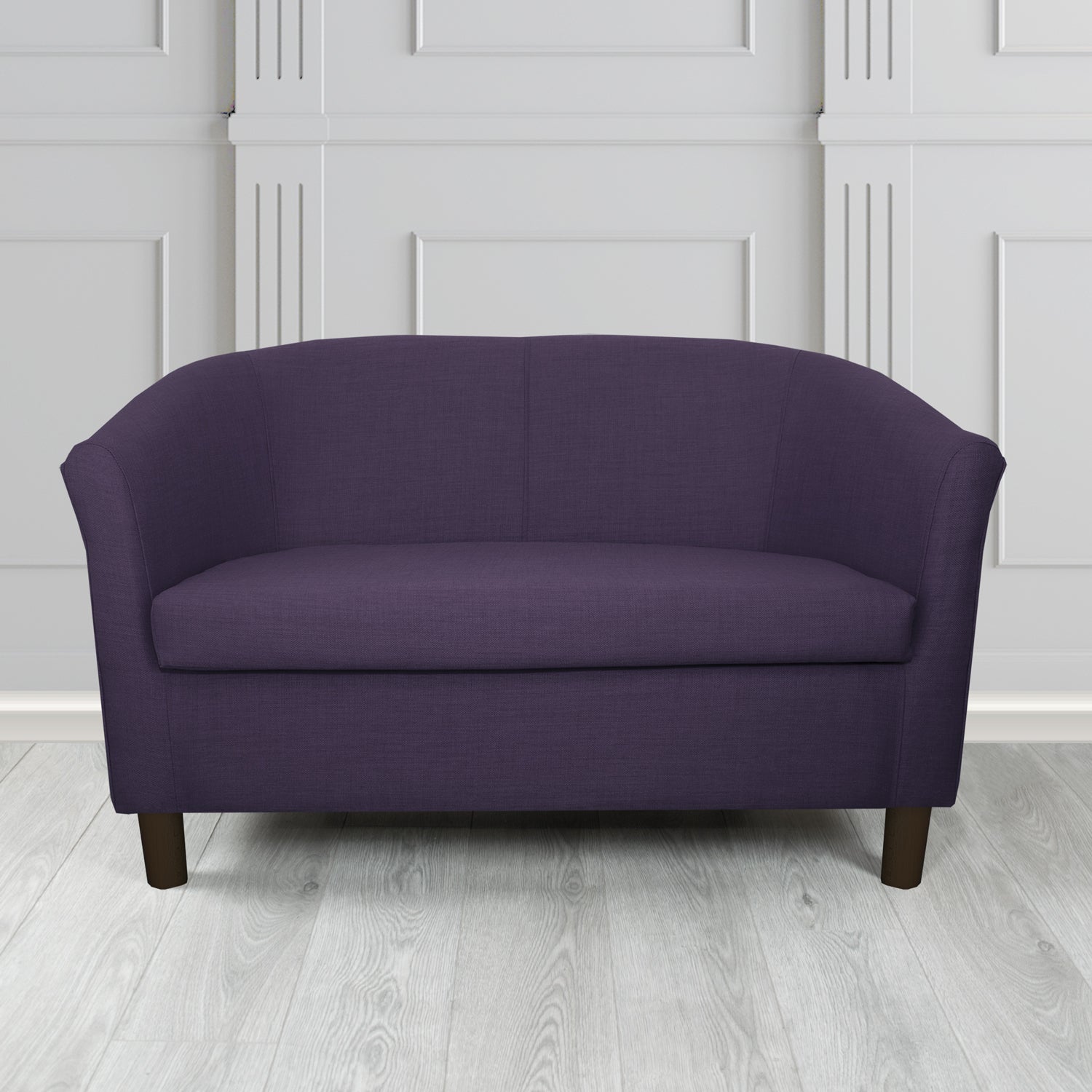 Tuscany 2 Seater Tub Sofa in Agua Fabrics Linetta Contract Crib 5 Fabric - Antimicrobial & Waterproof