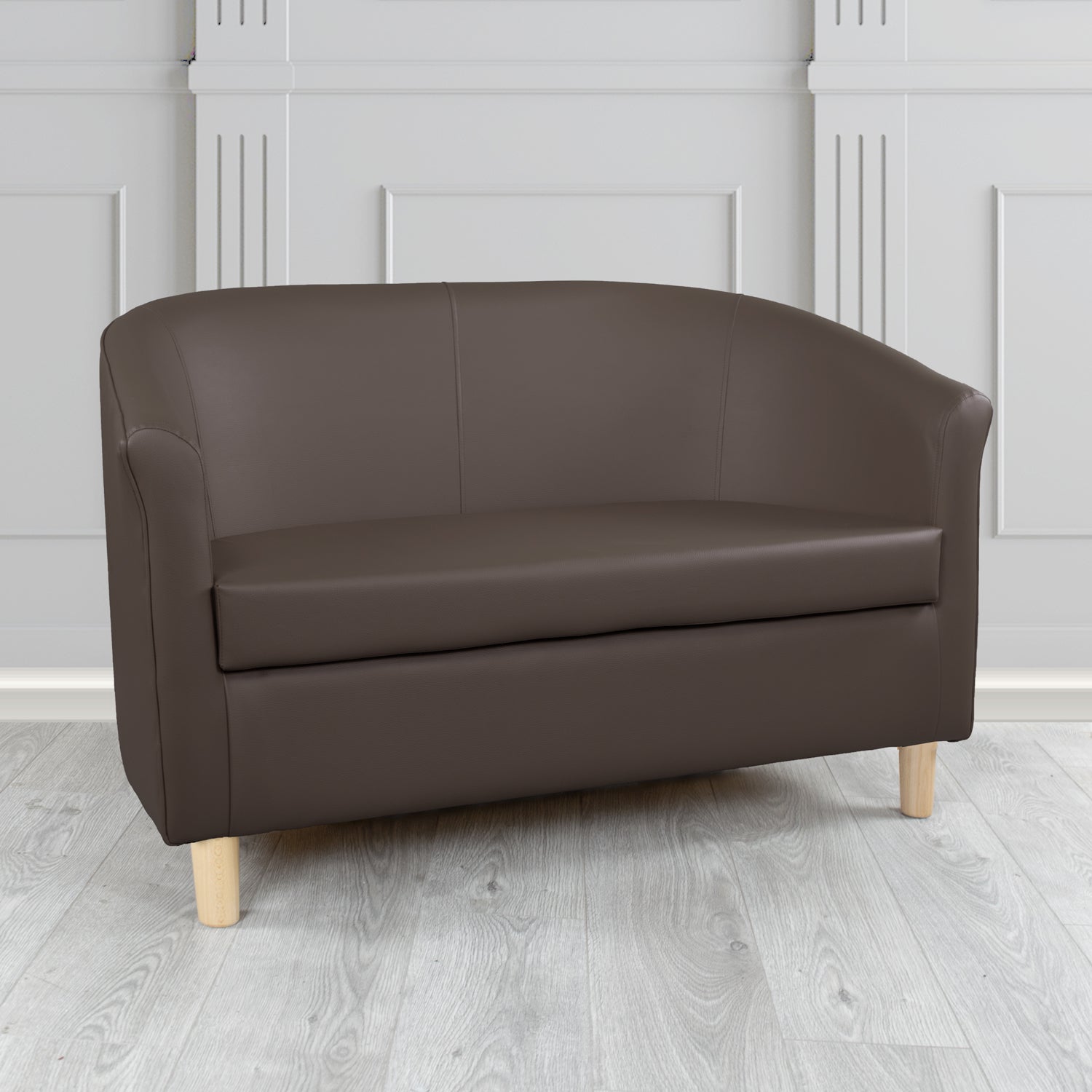 Tuscany 2 Seater Tub Sofa in Madrid Faux Leather