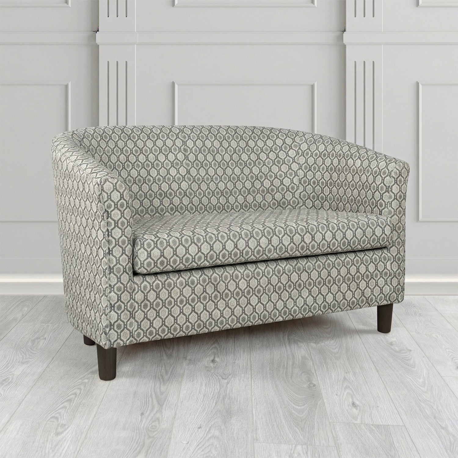 Tuscany 2 Seater Tub Sofa in Fryett's Recco Geometric Pattern Fabric