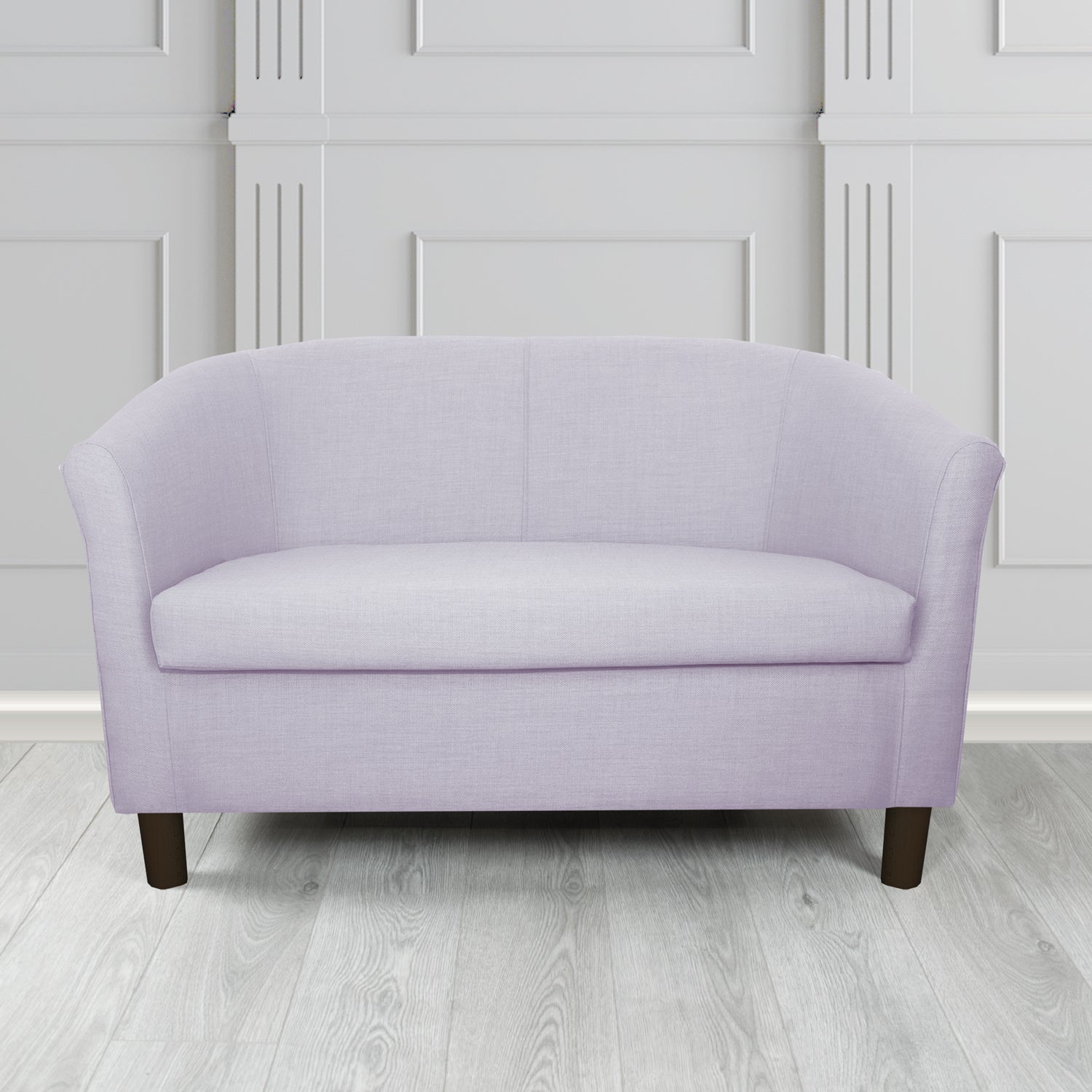 Tuscany 2 Seater Tub Sofa in Romo Osumi Plain Cotton Blend Crib 5 Fabric